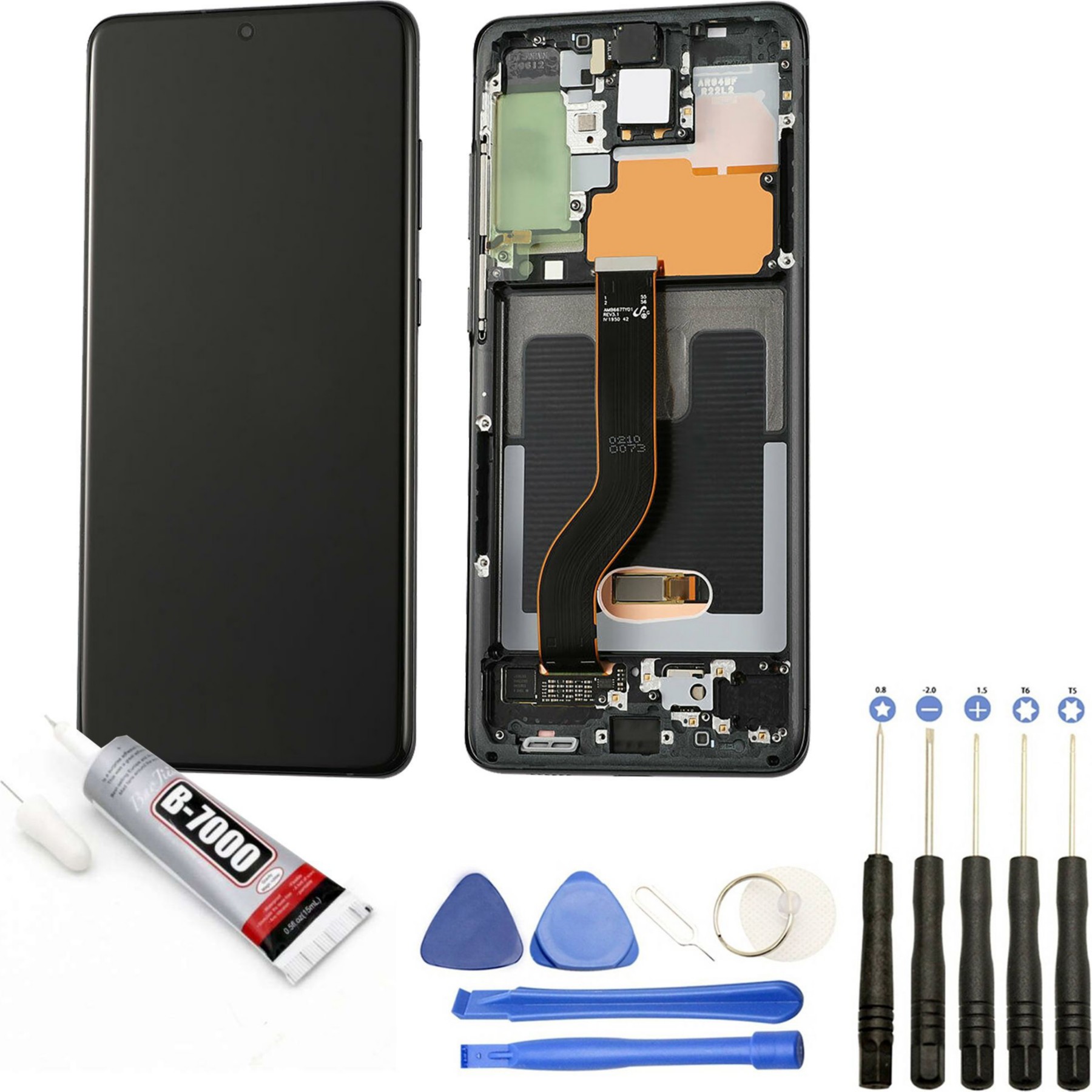 Ecran téléphone VISIODIRECT Vitre+Ecran LCD pour Samsung Galaxy S20+
