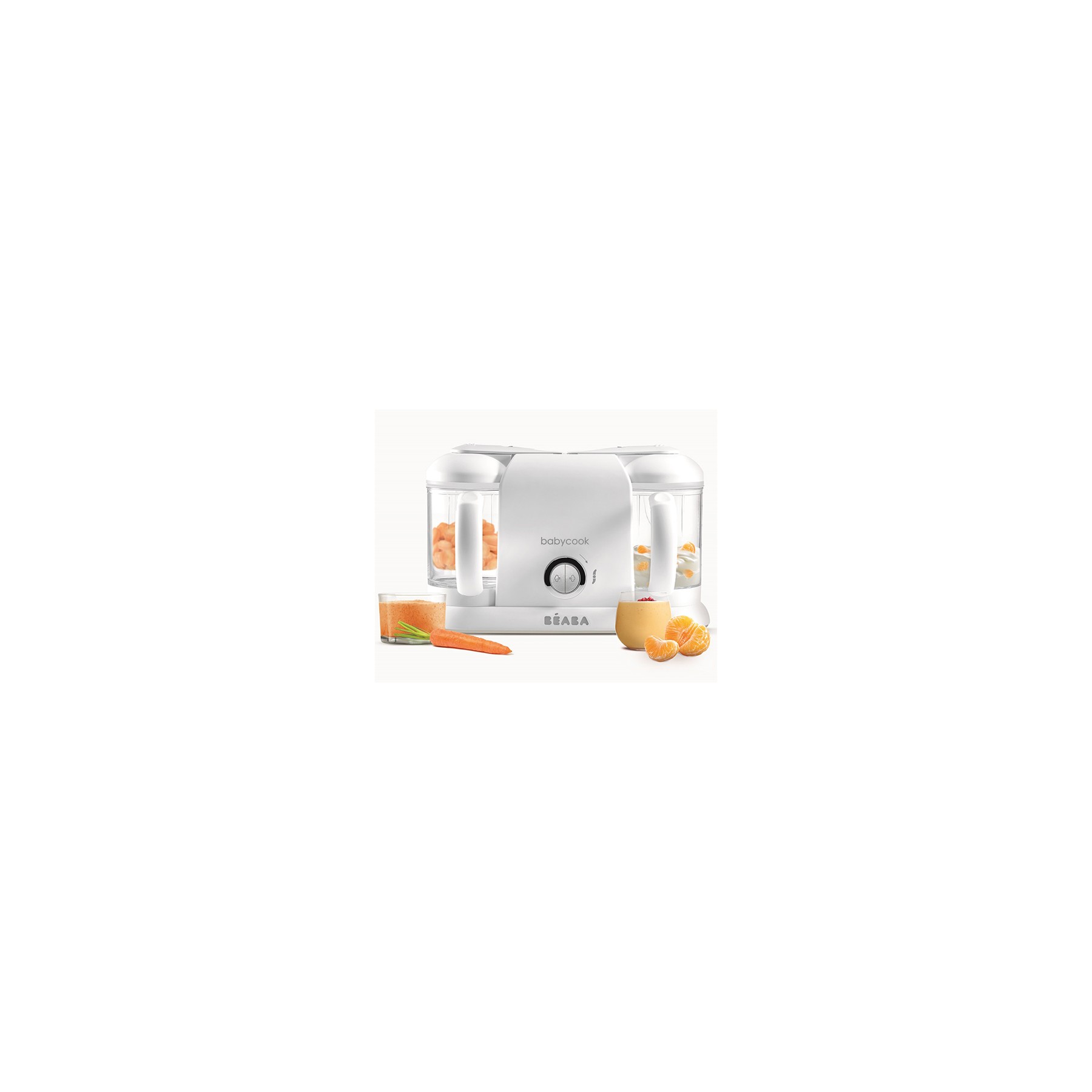 Mixeur Cuiseur Bébé BEABA Babycook duo white/silver