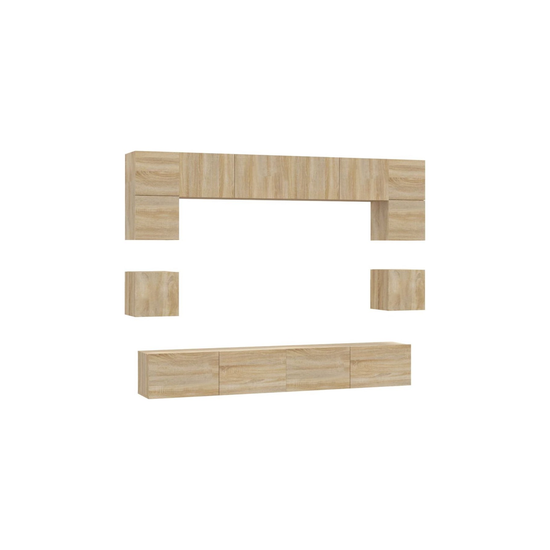 Meuble TV HELLOSHOP26 Ensemble de meubles armoire buffet TV té