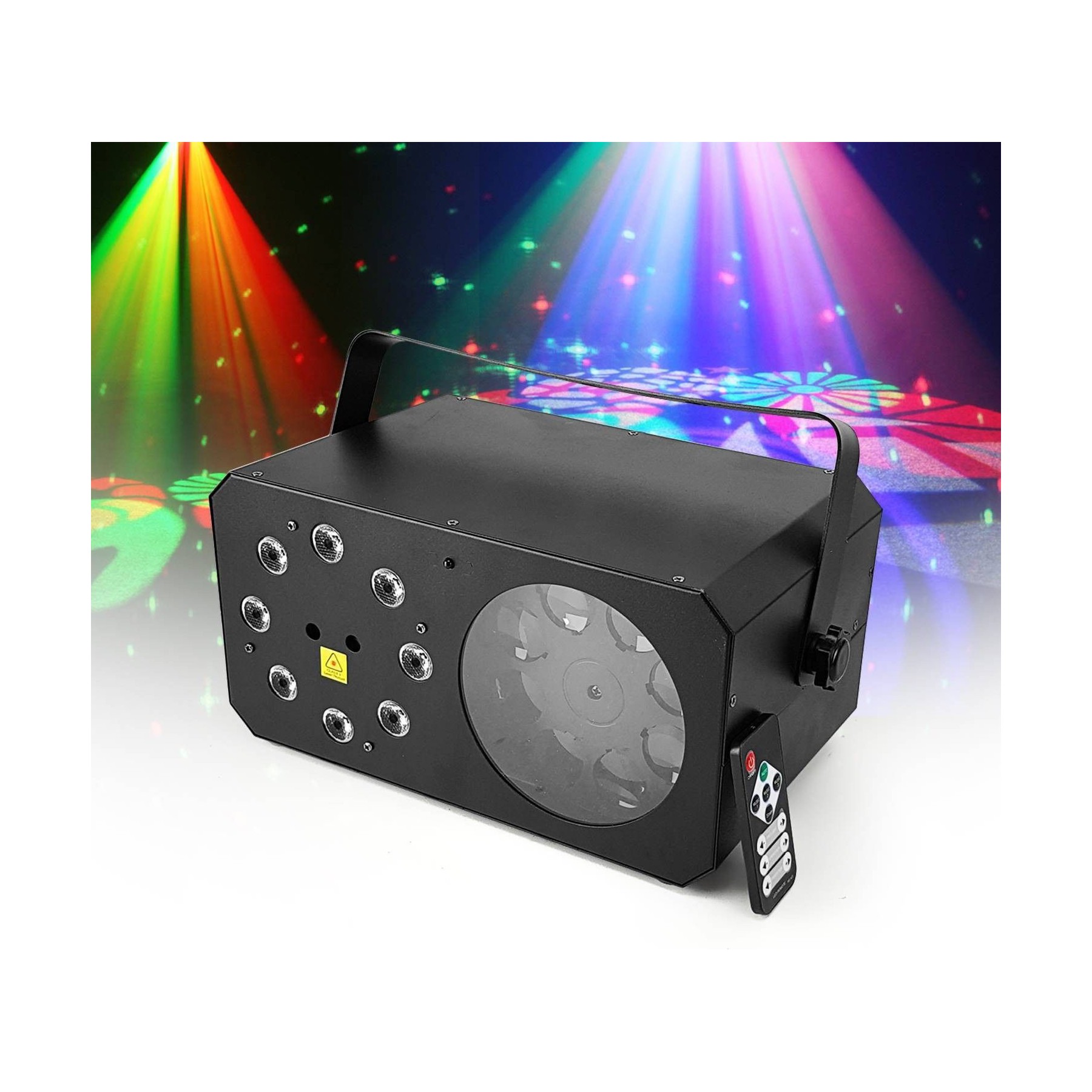 Jeu de lumières FLASH Jeu de lumière laser vert et rouge + eff