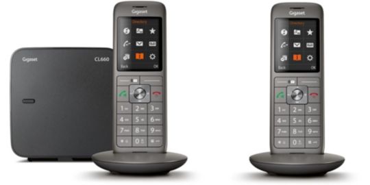 Téléphone sans fil GIGASET CL660 DUO ANTHRACITE