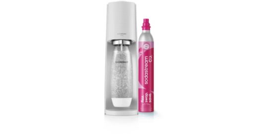 Machine à soda SODASTREAM Terra blanche + 1 Recharge de Gaz 60L + 1 Bouteille de gazéification