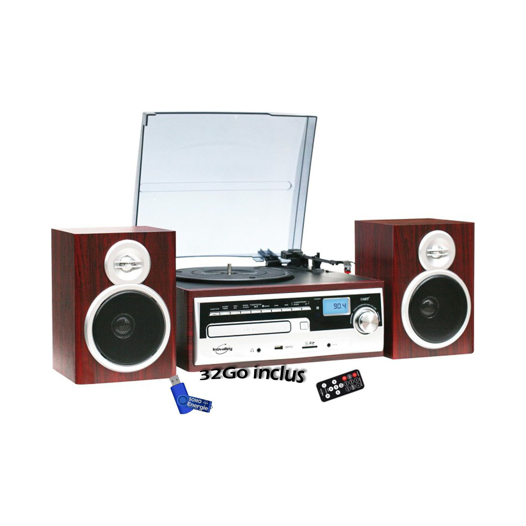 Chaîne HiFi INOVALLEY Chaîne Hifi Inovalley CH14E+ clé USB