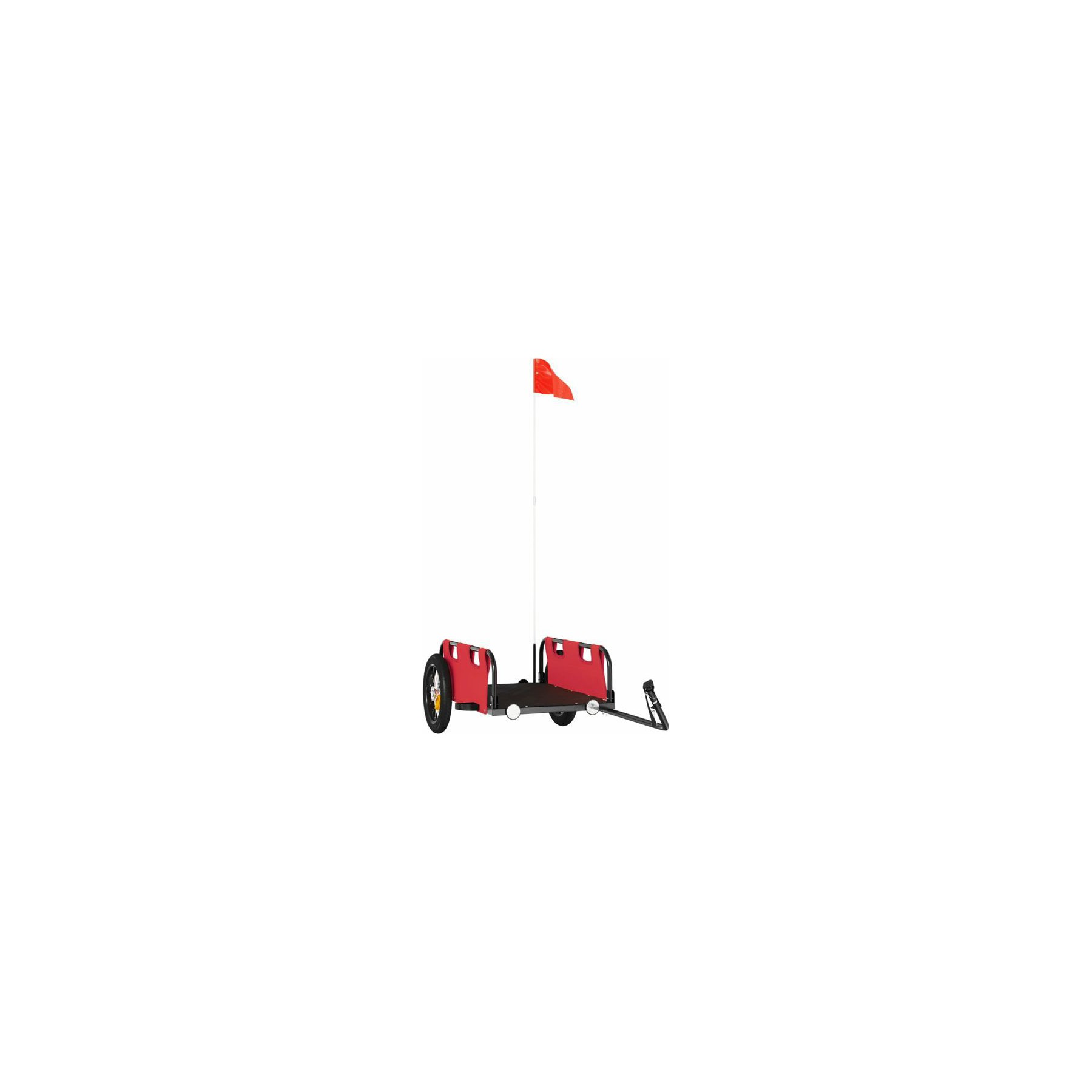 Remorque VIDAXL Fer 122 x 53 x 33 cm Rouge