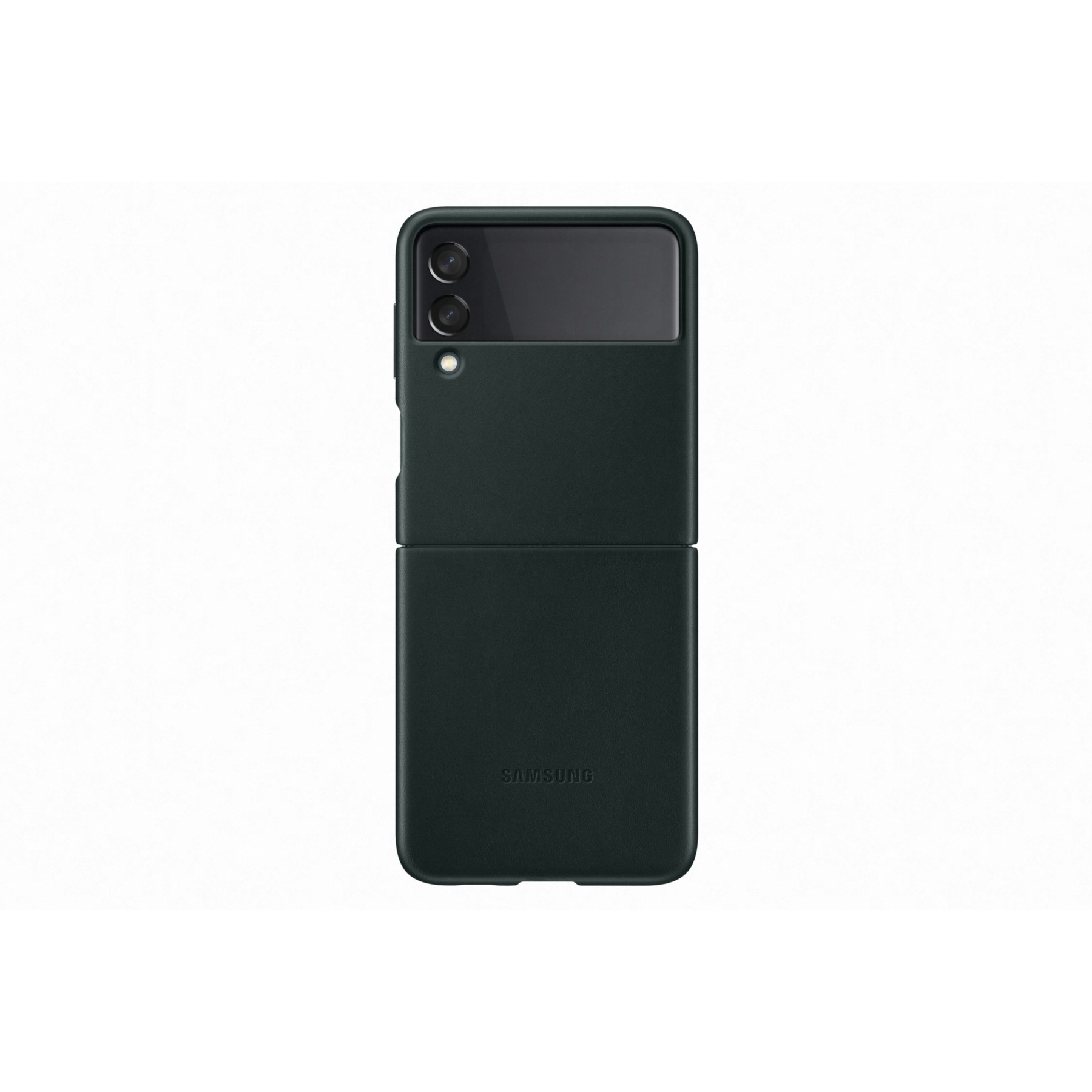Coque SAMSUNG Z Flip 3 Cuir vert