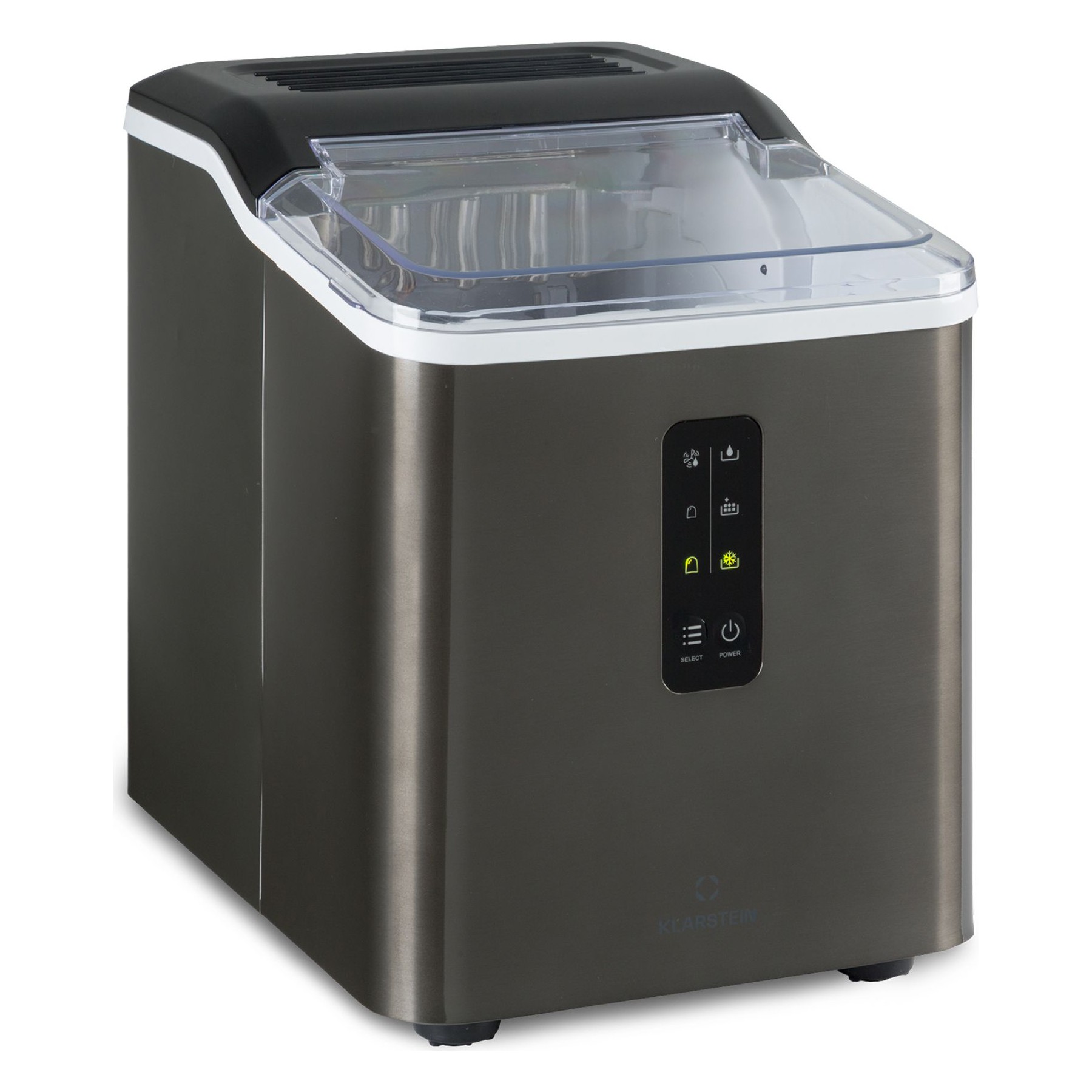 Machine à glaçons KLARSTEIN Albaron 12kg/24h 1,5L auto-clean gris