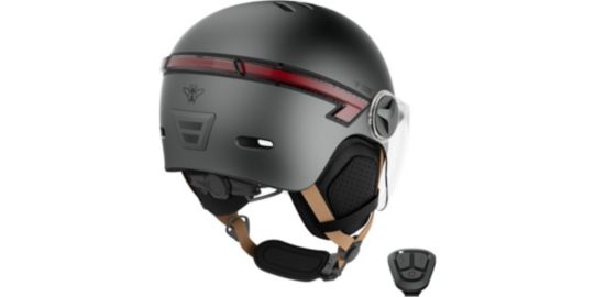 Casque CASR Led Glow gris taille M transparent
