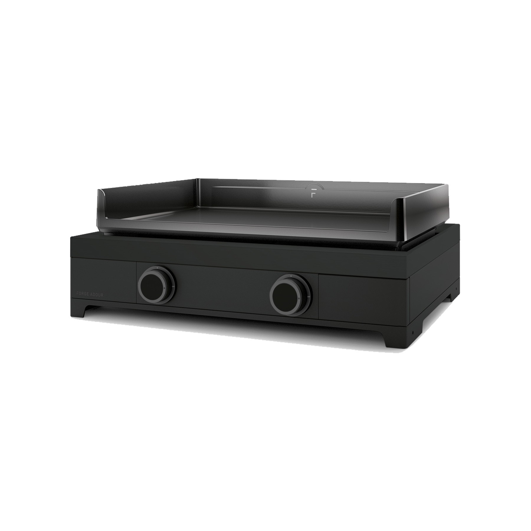 Plancha gaz FORGE ADOUR modern G 60 A N noir 2 brûleurs à poser, 60.5x42 cm