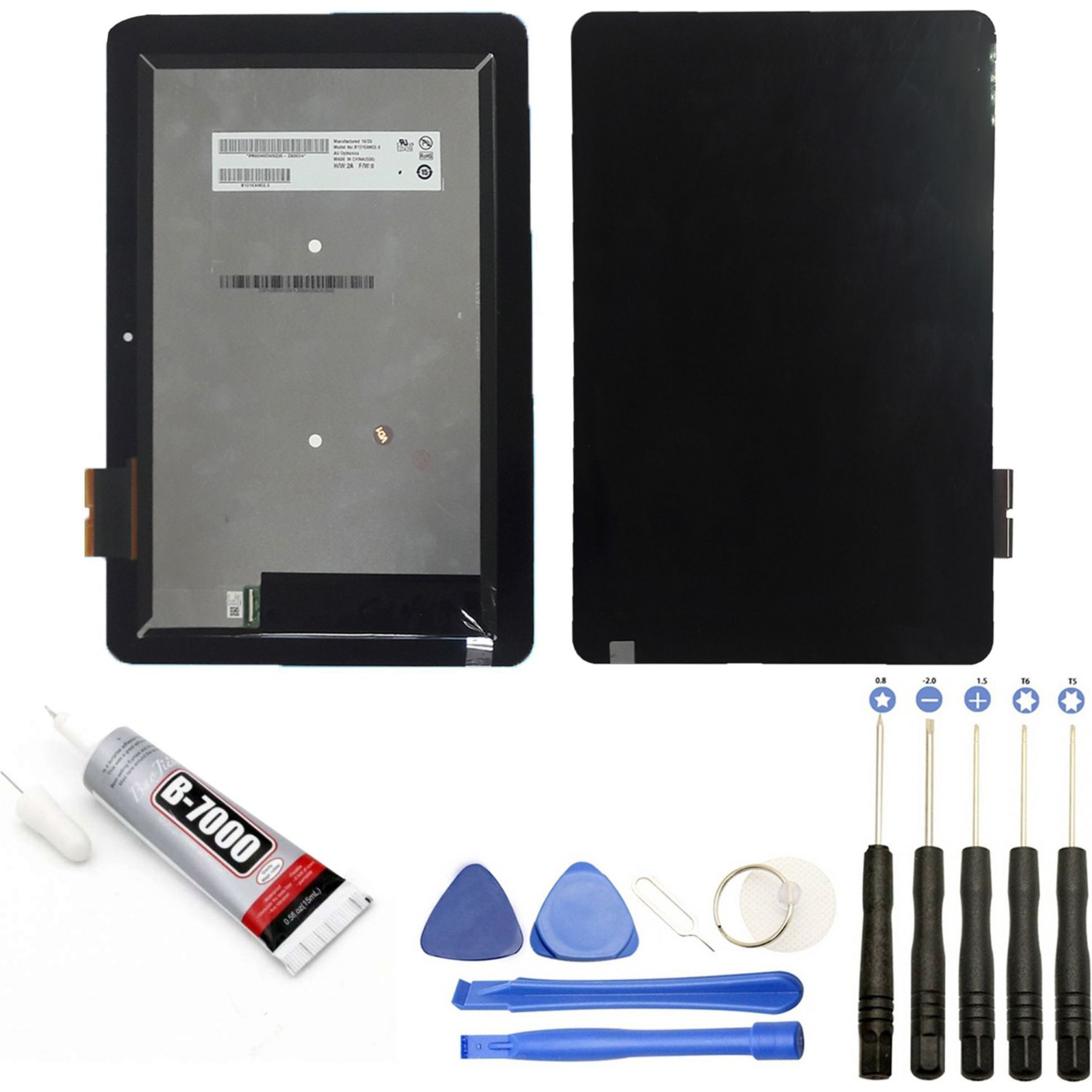 Ecran téléphone VISIODIRECT Vitre + LCD pour Asus T101HA NOIR