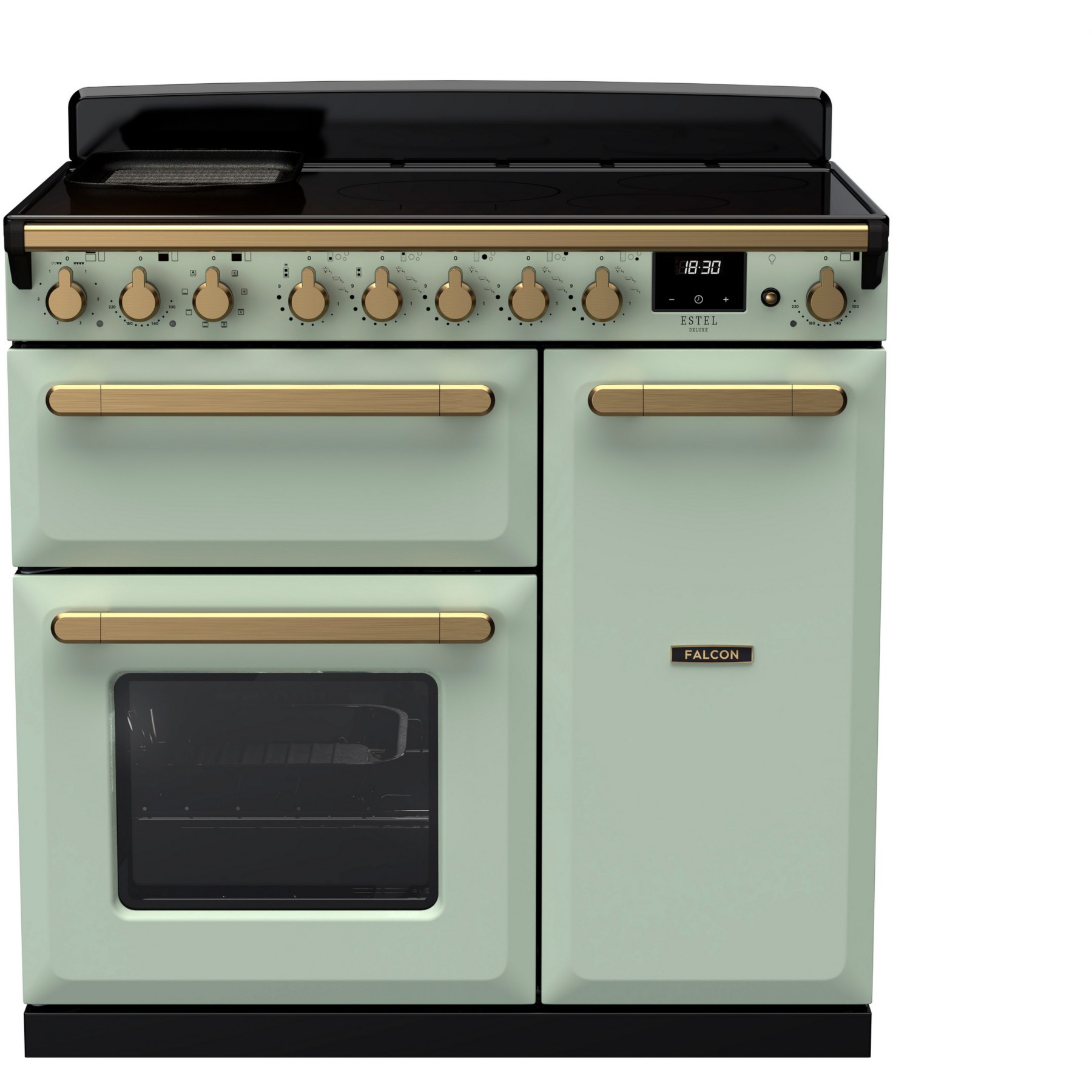 Piano de cuisson induction FALCON ESTEL DELUXE TAB IND 90 CM VERT PASTEL L