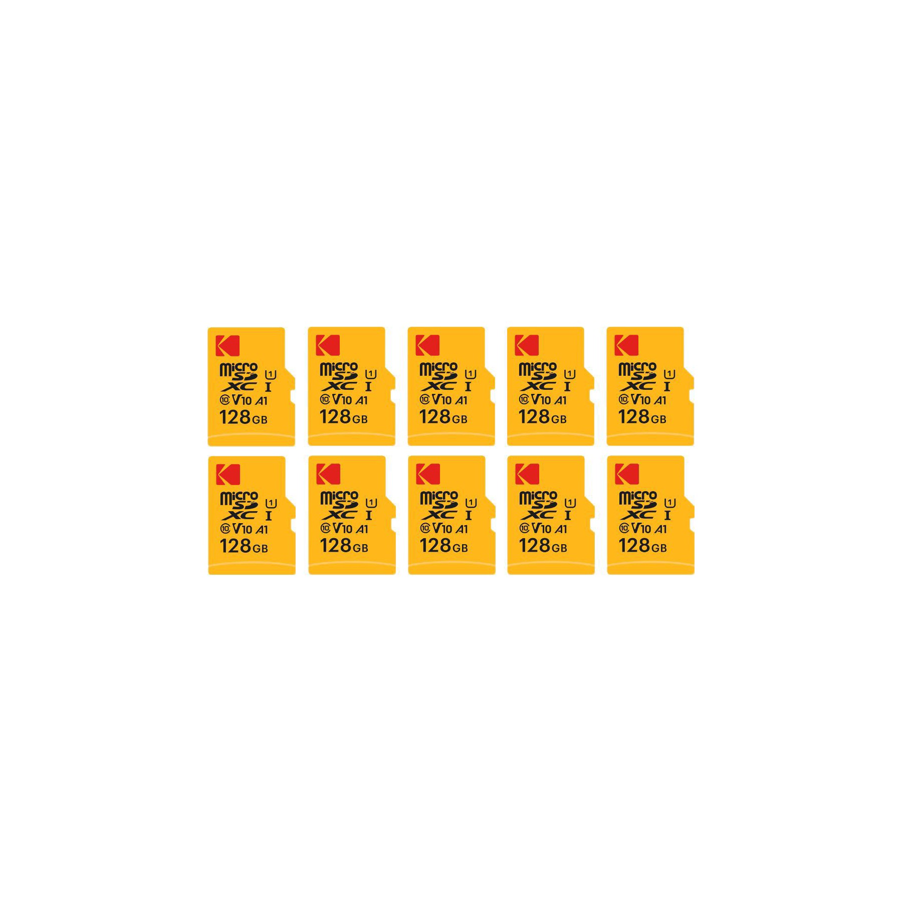 Carte Micro SD KODAK Kodak Pack de 10 Cartes Mémoire Micro SD