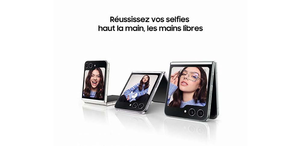 Smartphone SAMSUNG Galaxy Z Flip5 Crème 256Go 5G