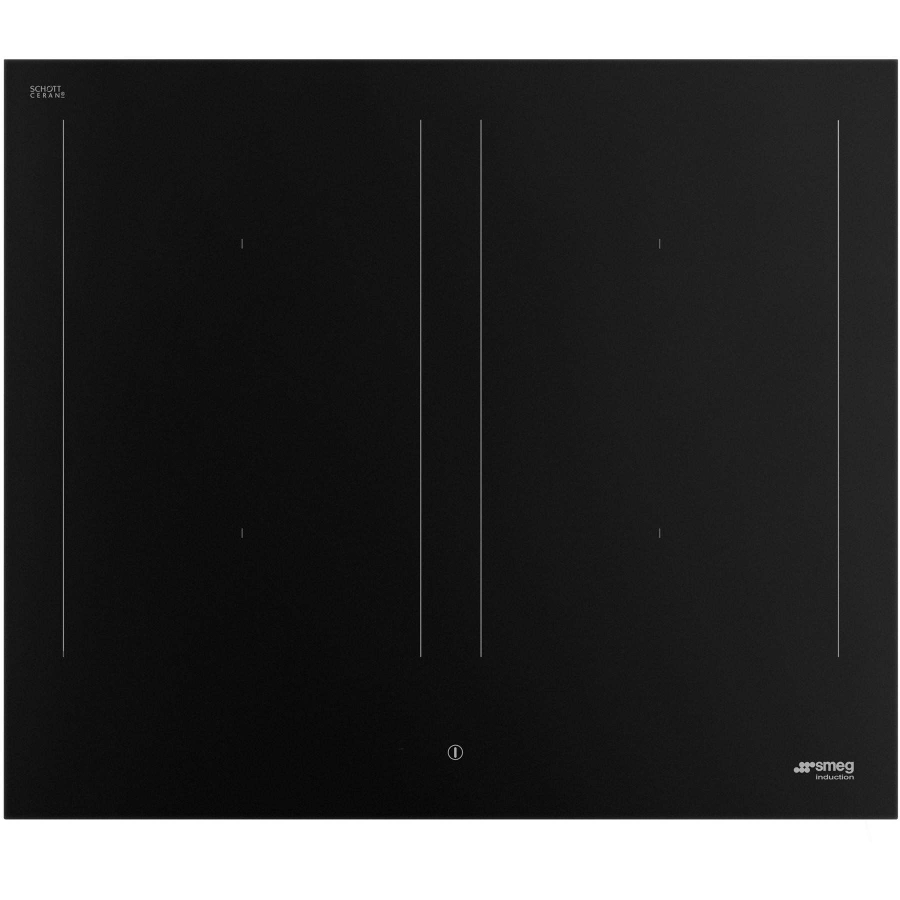 Plaque induction SMEG SIM3644N  Noir Mat