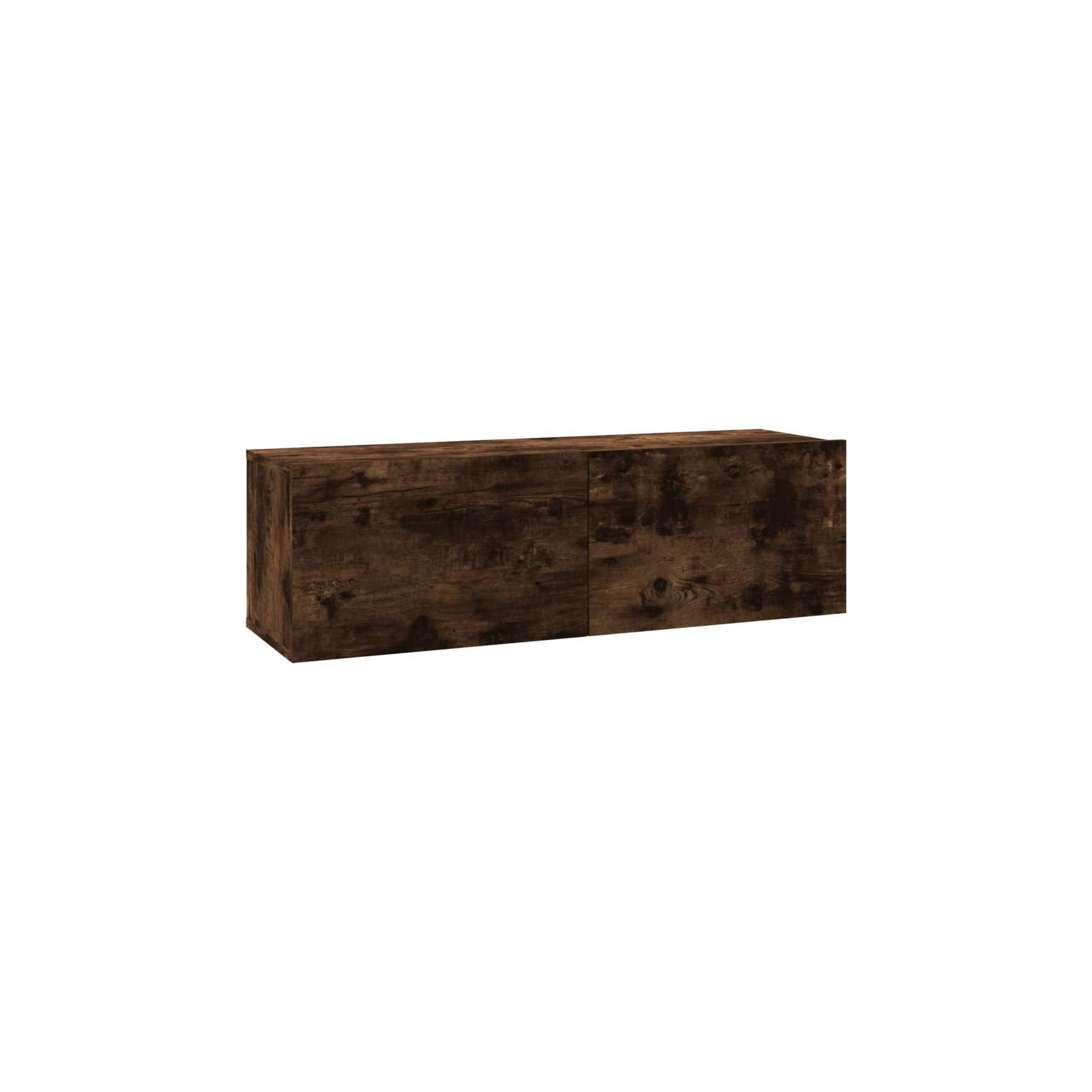 Meuble TV HELLOSHOP26 Armoire murale TV chêne fumé 100 x 30 x