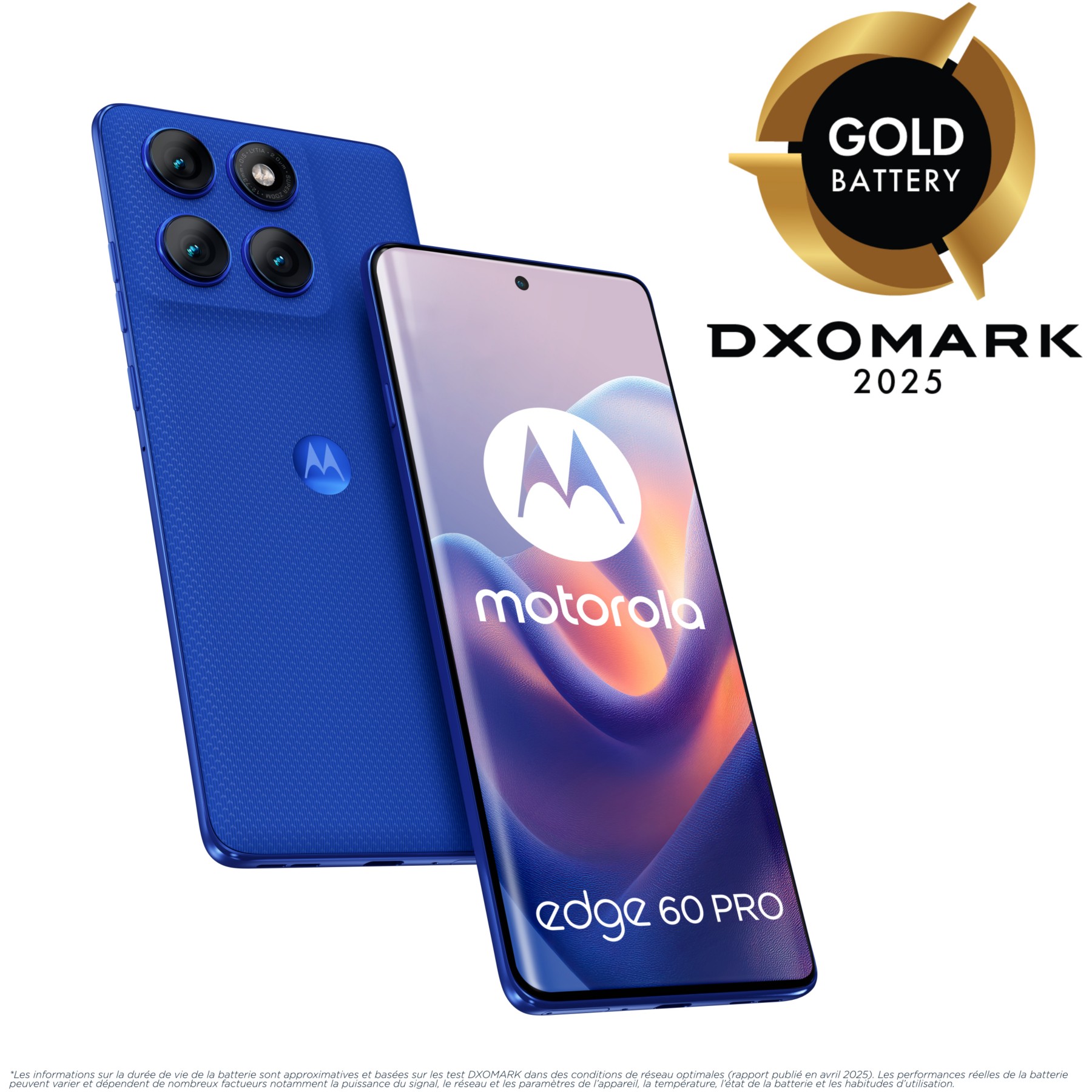 Smartphone MOTOROLA Edge 60 Pro 512Go Bleu Eblouissant 5G