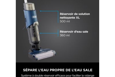 Confort d'utilisation et écran LED Shark HydroVac WD100EU