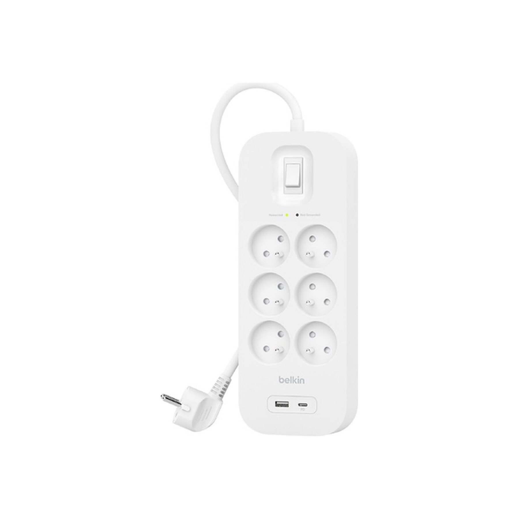 Multiprise BELKIN 6 prises + USB-C et USB-A