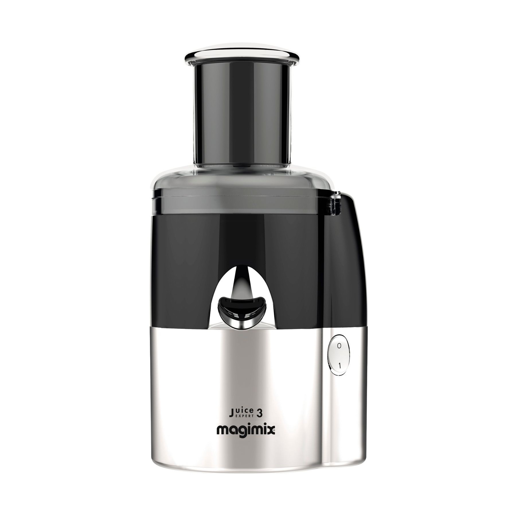 Extracteur de jus MAGIMIX 18082F Juice Expert 3 Chrome et Noir