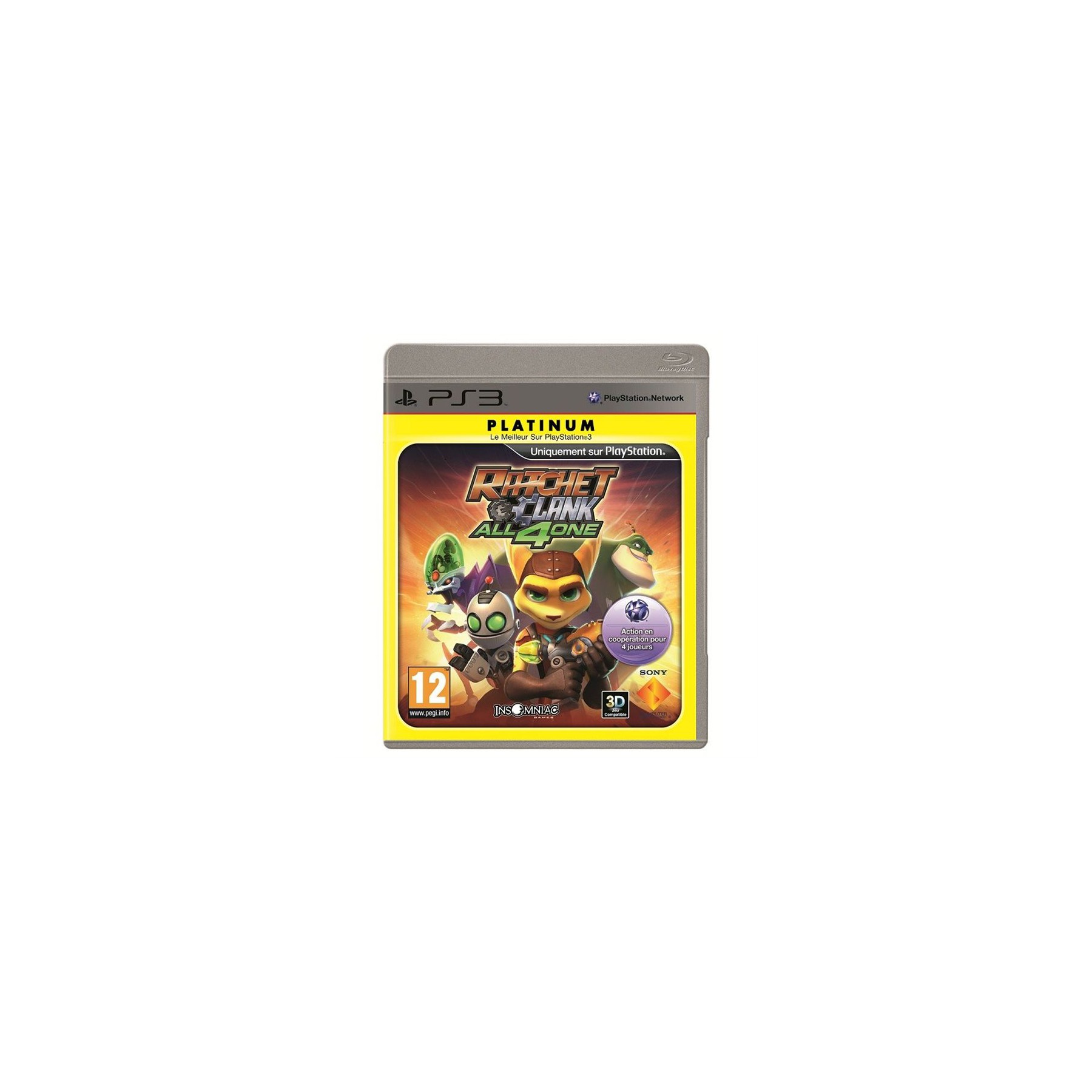 Jeu PS3 SONY ratchet et Clank all 4 one plat