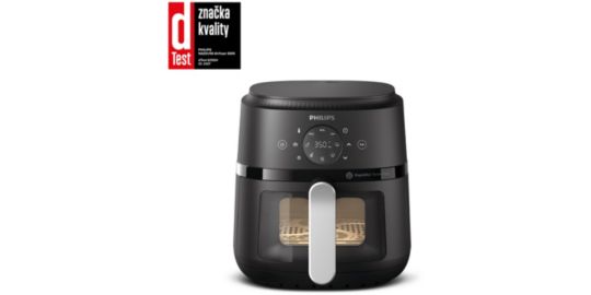 Friteuse sans huile PHILIPS NA221/00 Friteuse sans huile avec fenêtre de cuisson Noir/Argent, Série 2000 4.2L