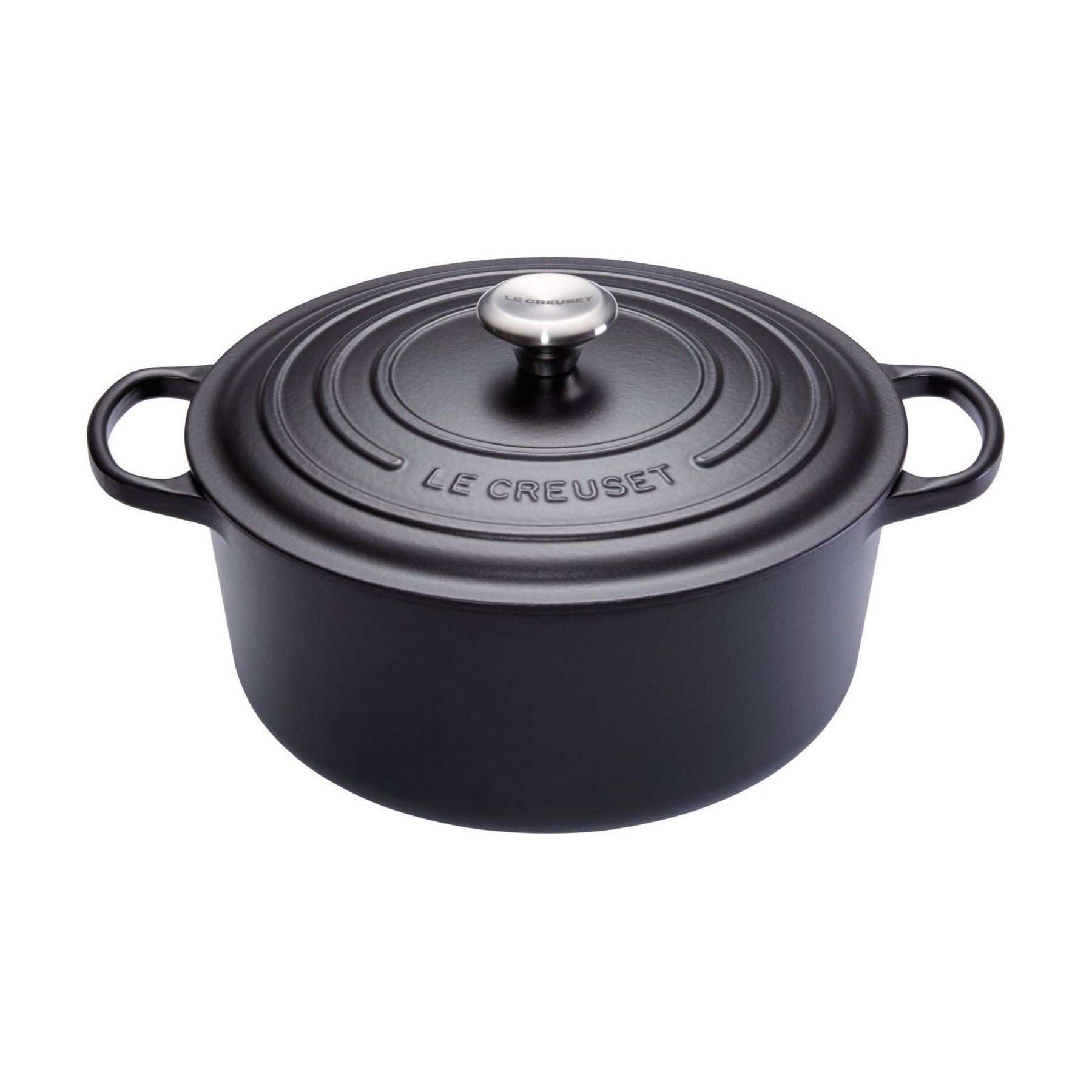Cocotte LE CREUSET SIGNATURE Noire diam24cm