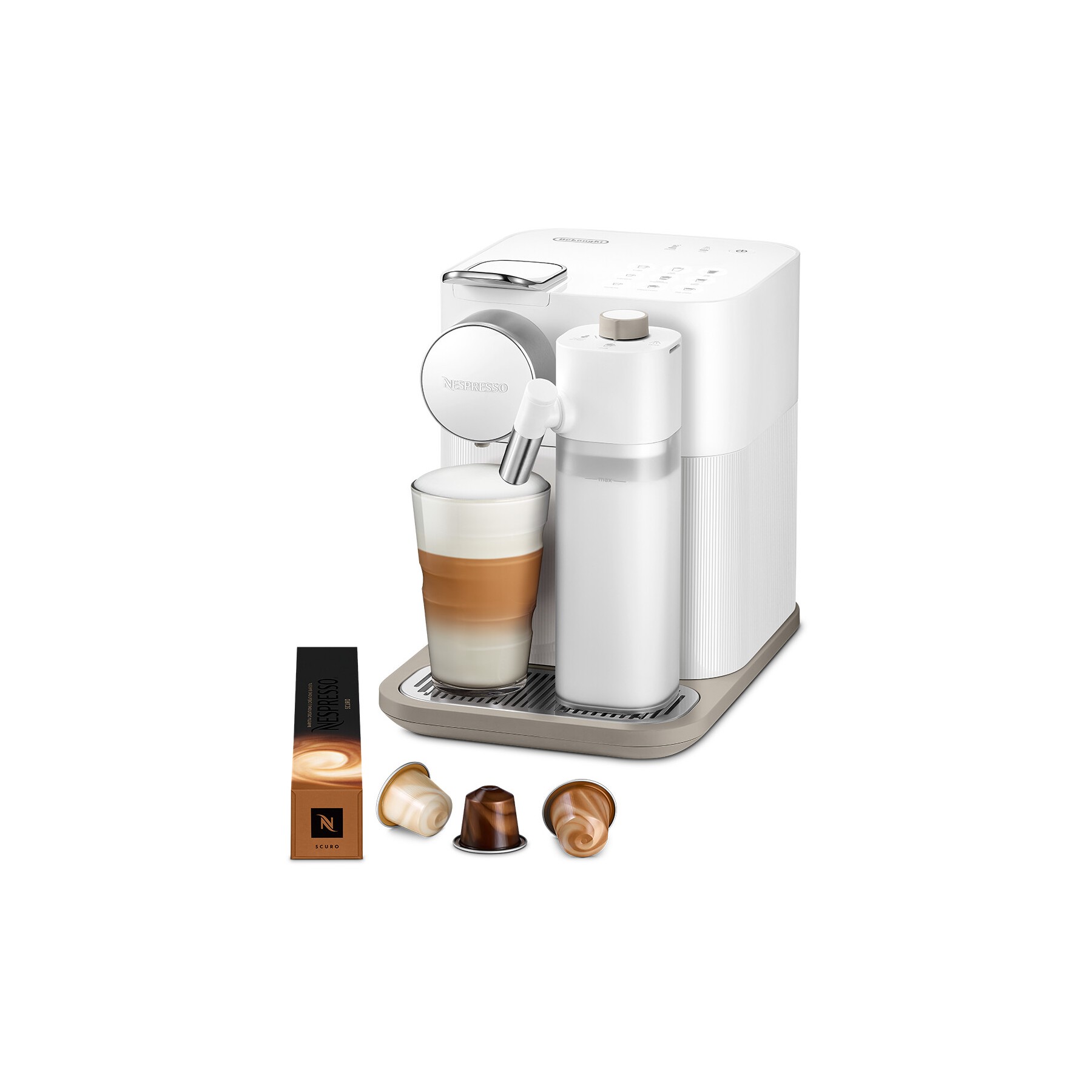 Nespresso DELONGHI LATTISSIMA Gran Blanche EN640.W