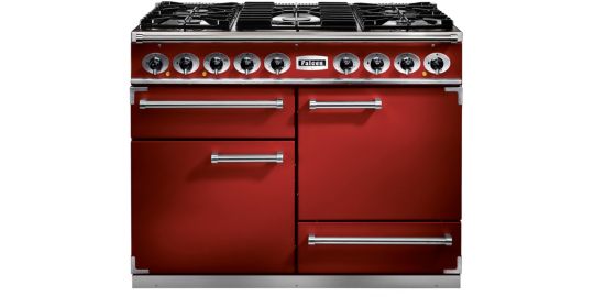 Piano de cuisson gaz FALCON Semi Pro DELUXE 110 ROUGE CERISE NICKEL