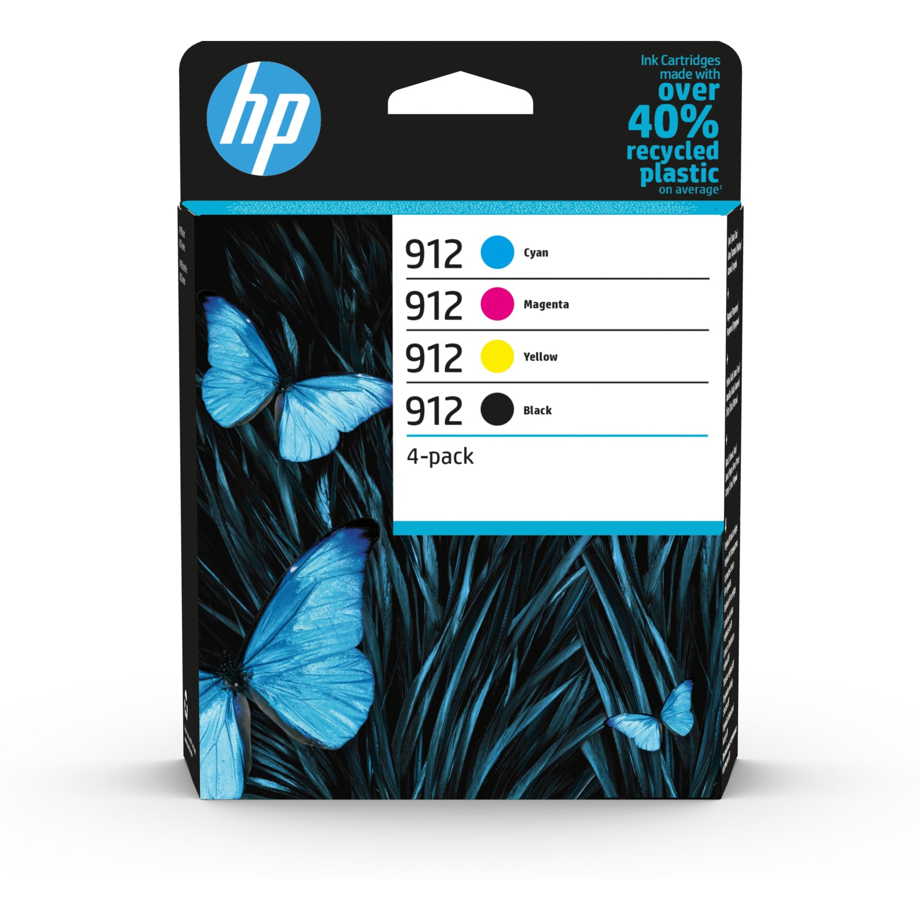 Cartouche d'encre HP Pack Multipack 912 Originales (Noir + 3 Couleurs) - 3YL82AE