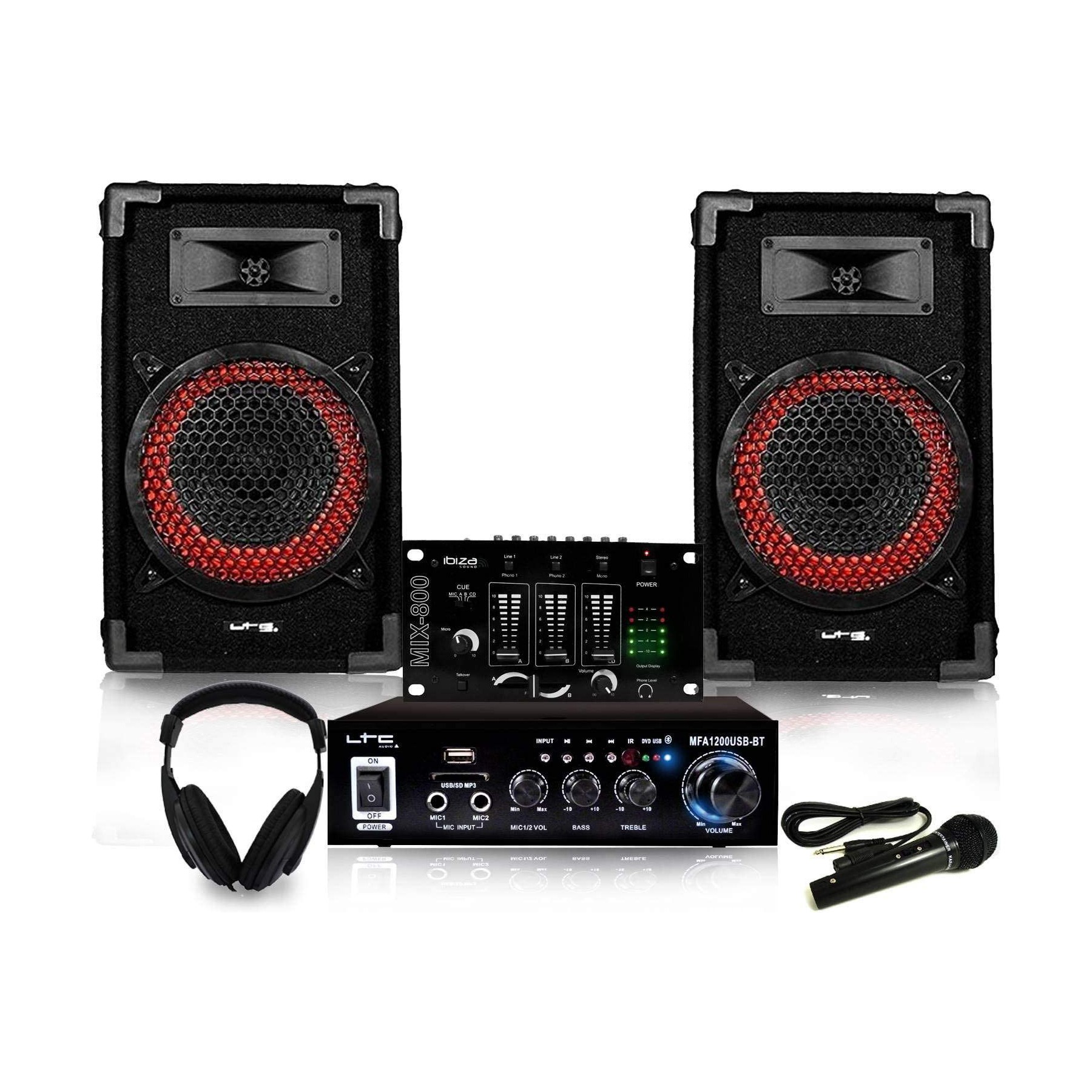 Pack sono IBIZA Pack 11-15 ans DJ-PLAYER 2 Bluetooth