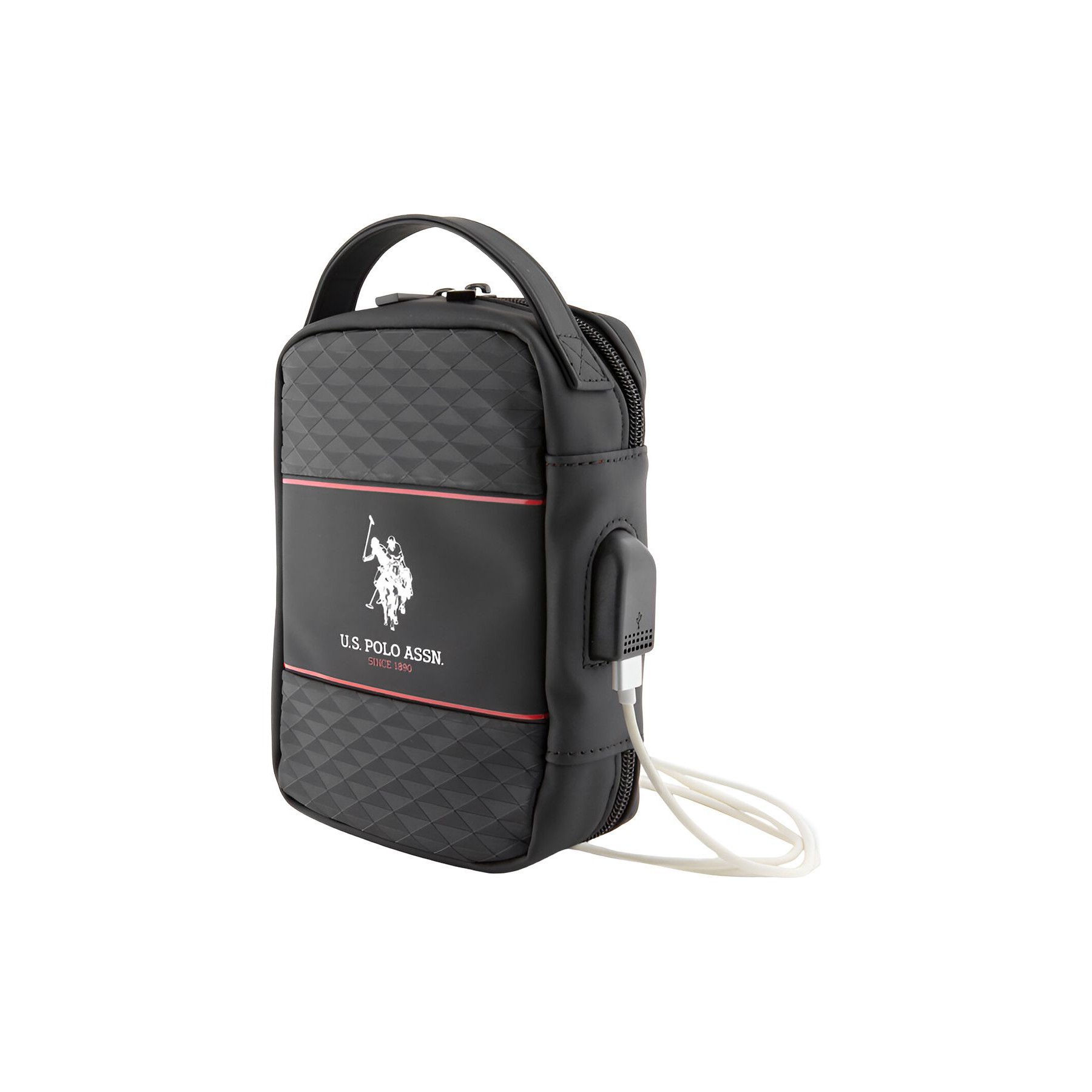 Sac de voyage U.S POLO à USB Modèle Middle Stripe