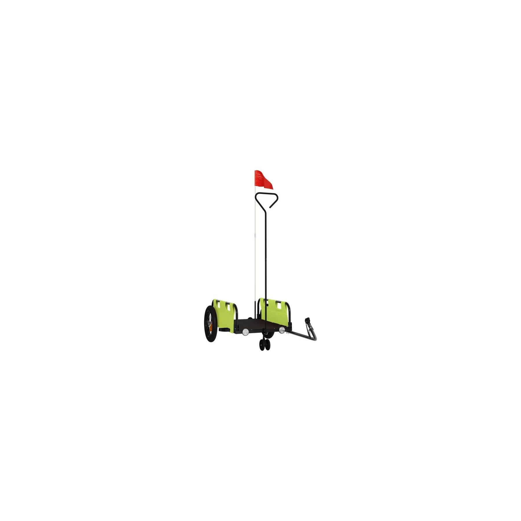 Remorque VIDAXL Fer 123 x 52.5 x 33 cm Vert