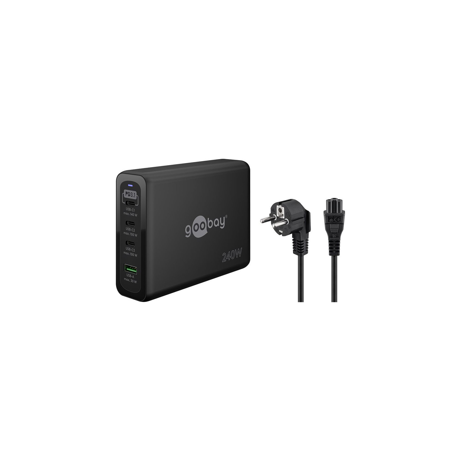 Chargeur secteur GOOBAY Chargeur secteur GaN 3x USB C et 1x USB