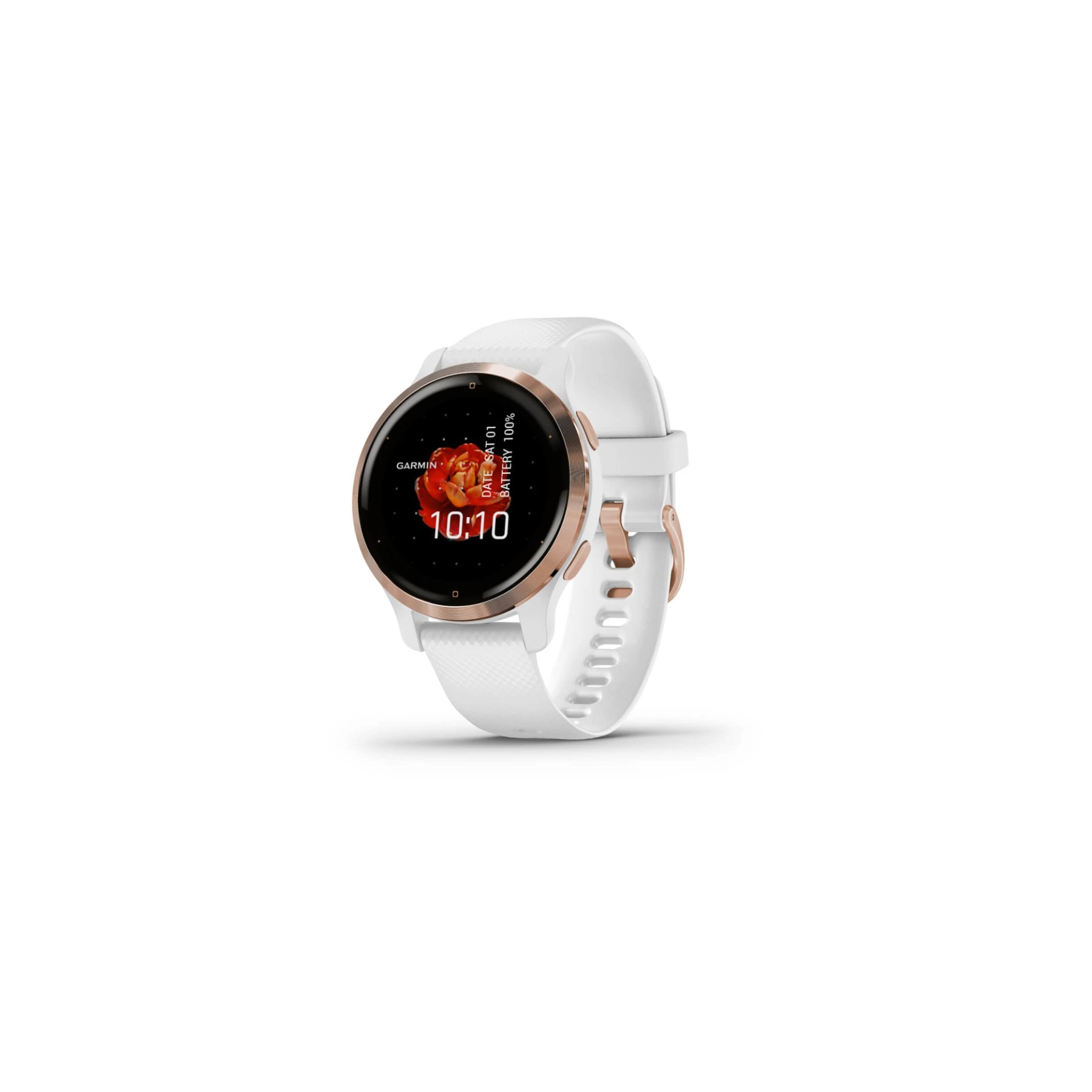 Montre sport GARMIN Venu 2S Rose Gold avec bracelet blanc