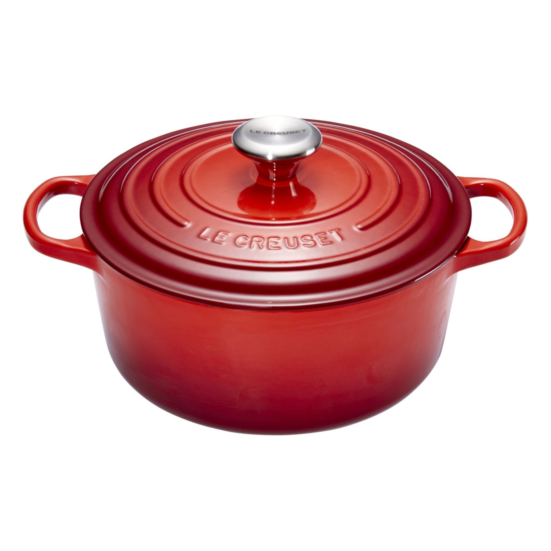 Cocotte LE CREUSET SIGNATURE Cerise diam24cm