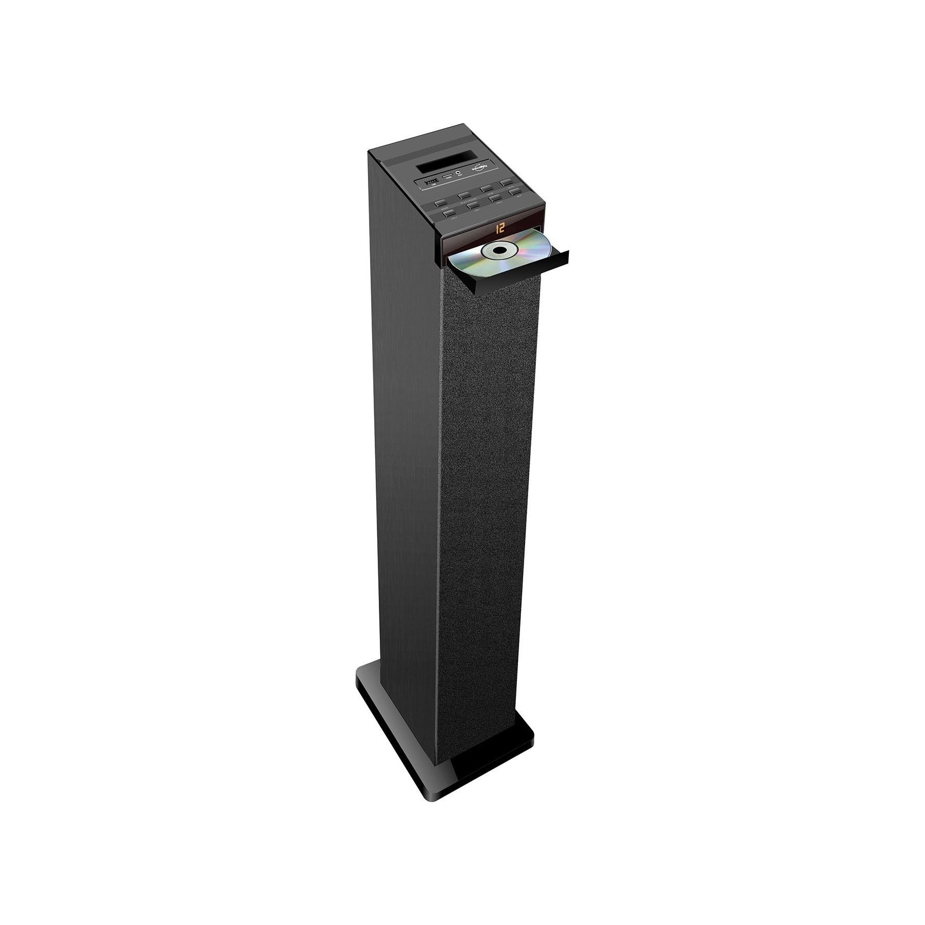 Enceinte Bluetooth INOVALLEY Tour de son Hifi 60W noire avec lecteur