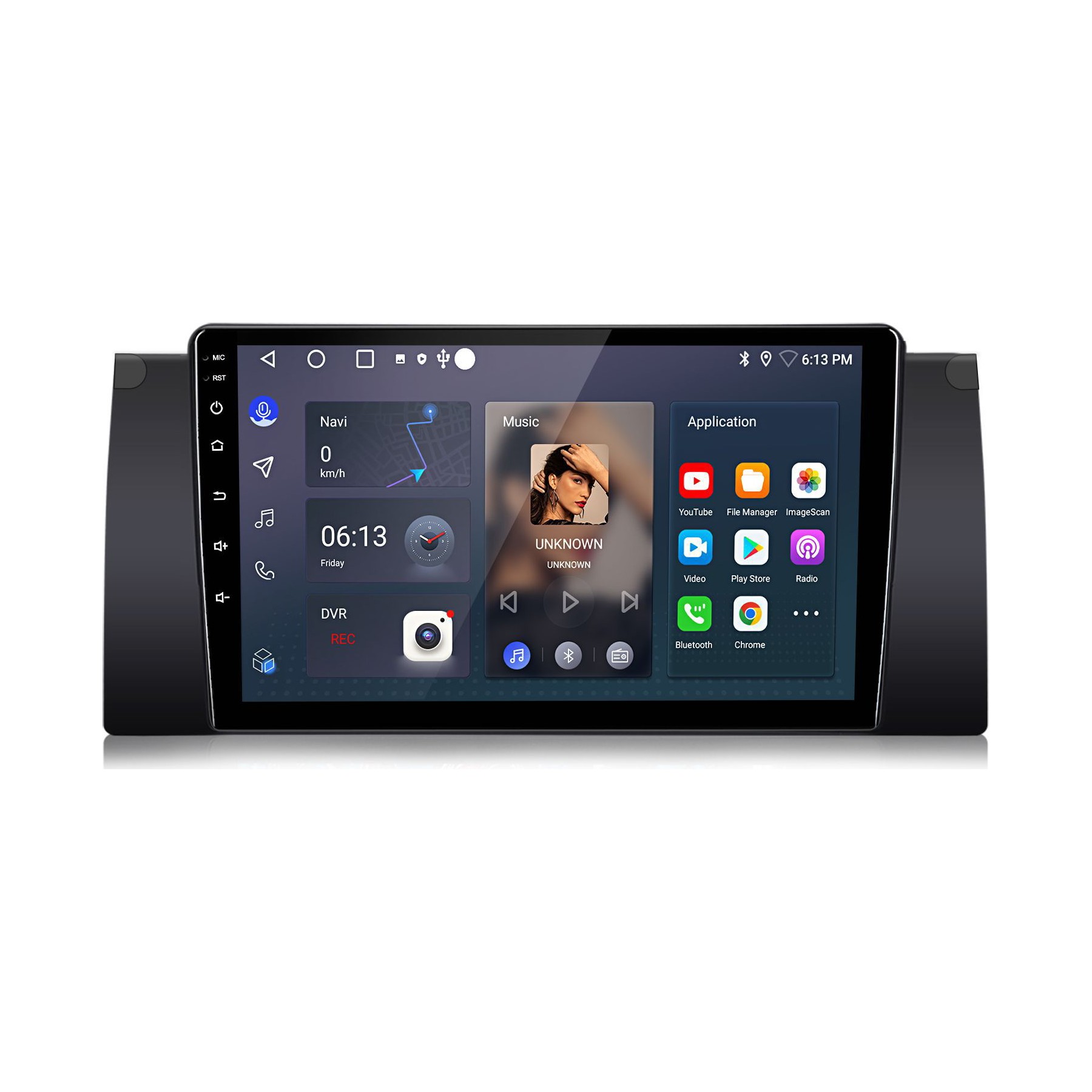 Autoradio connecté JUNSUN pour BMW 5er E39 X5 E53 Carplay 6+128G