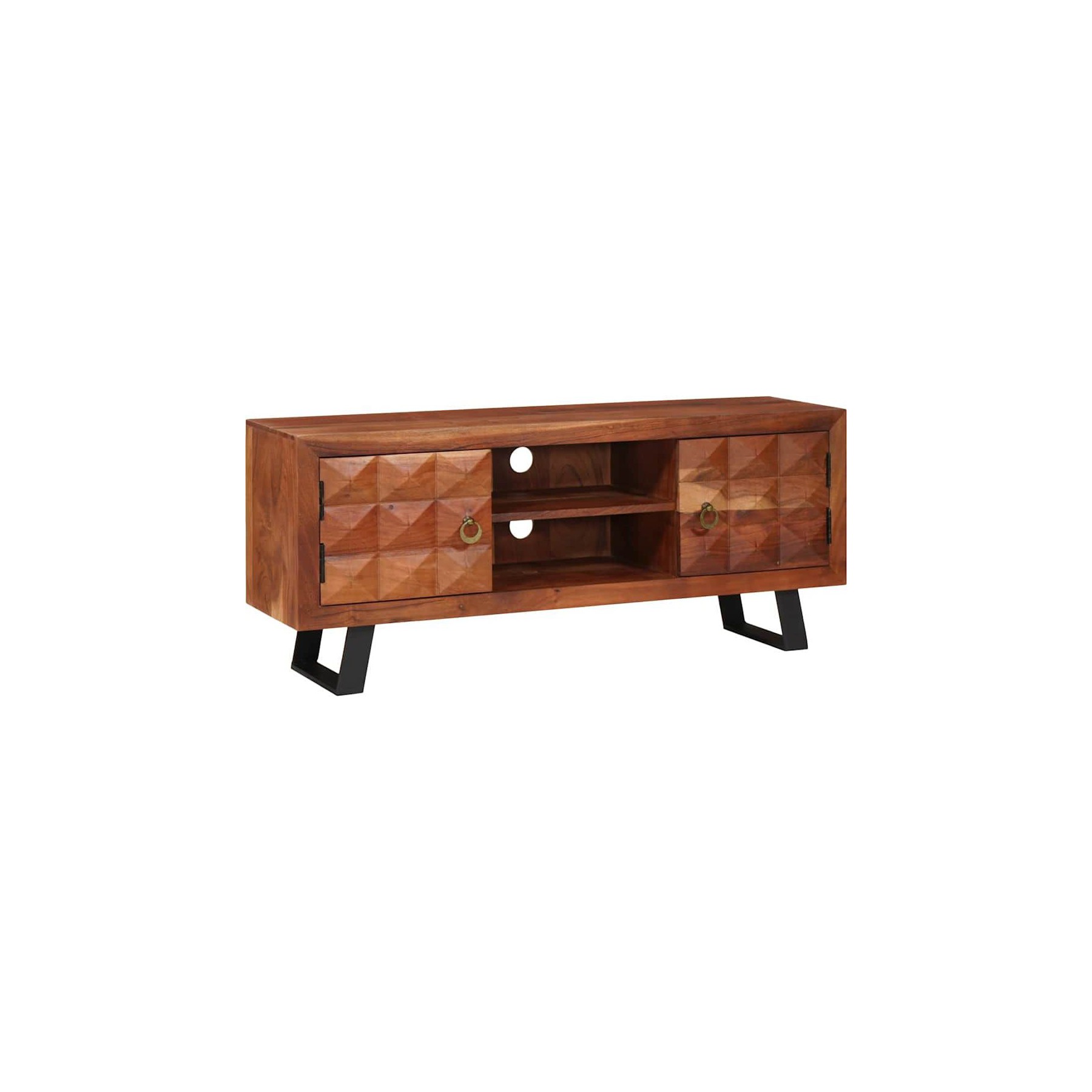 Meuble TV HELLOSHOP26 Meuble TV moderne rangement efficace 112