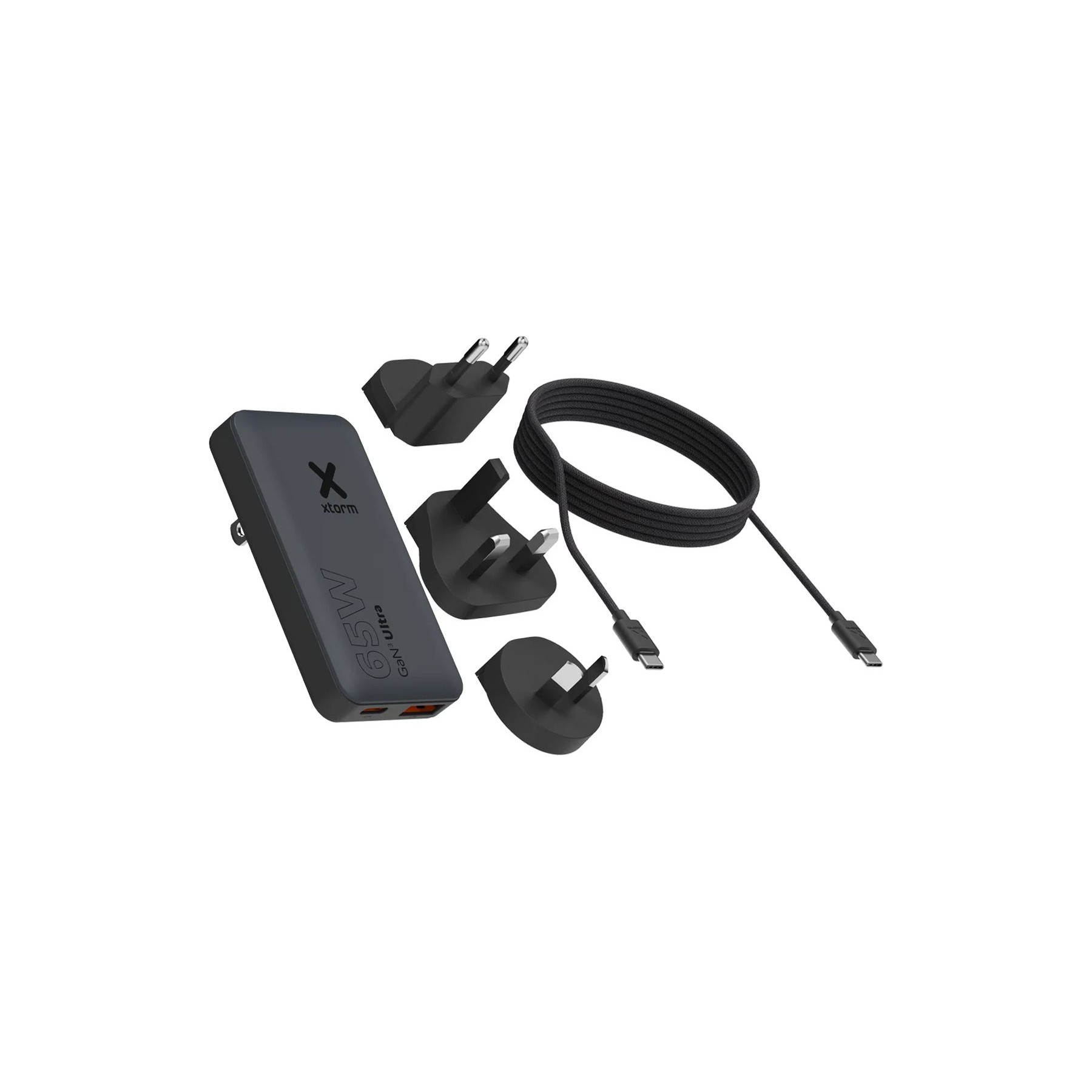 Adaptateur de voyage XTORM USB-C PD 65W USB-A QC 4.0 GaN3 Ultra