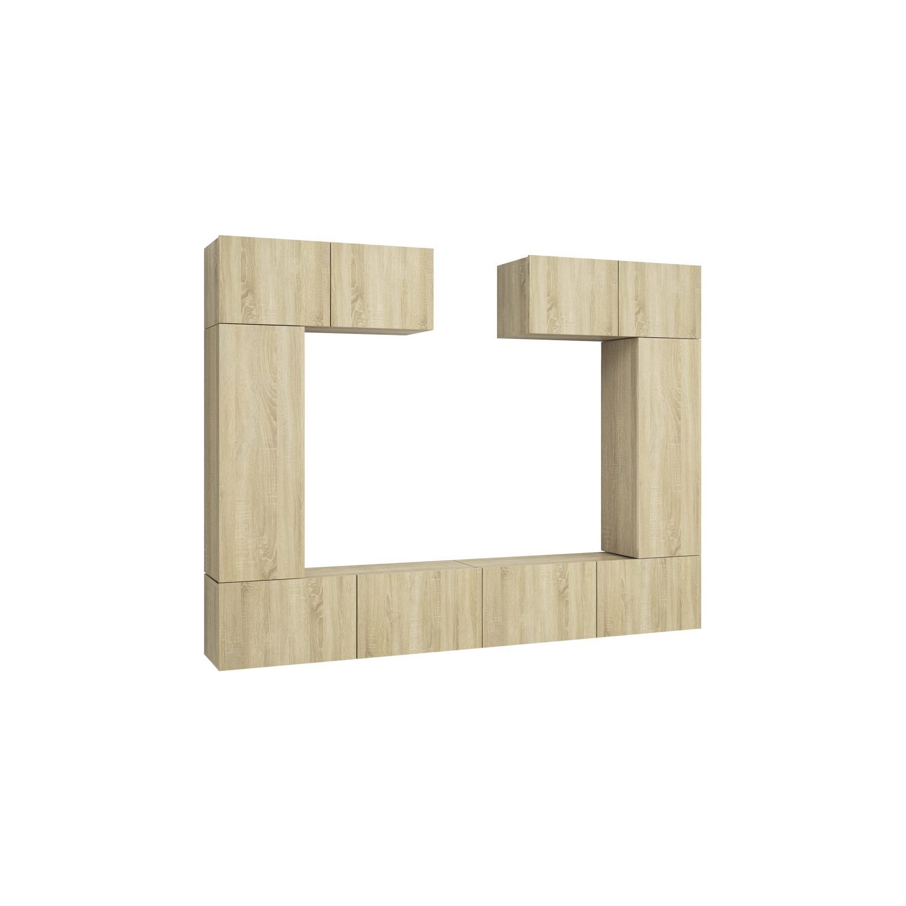 Meuble TV HELLOSHOP26 Ensemble de meubles armoire buffet TV té
