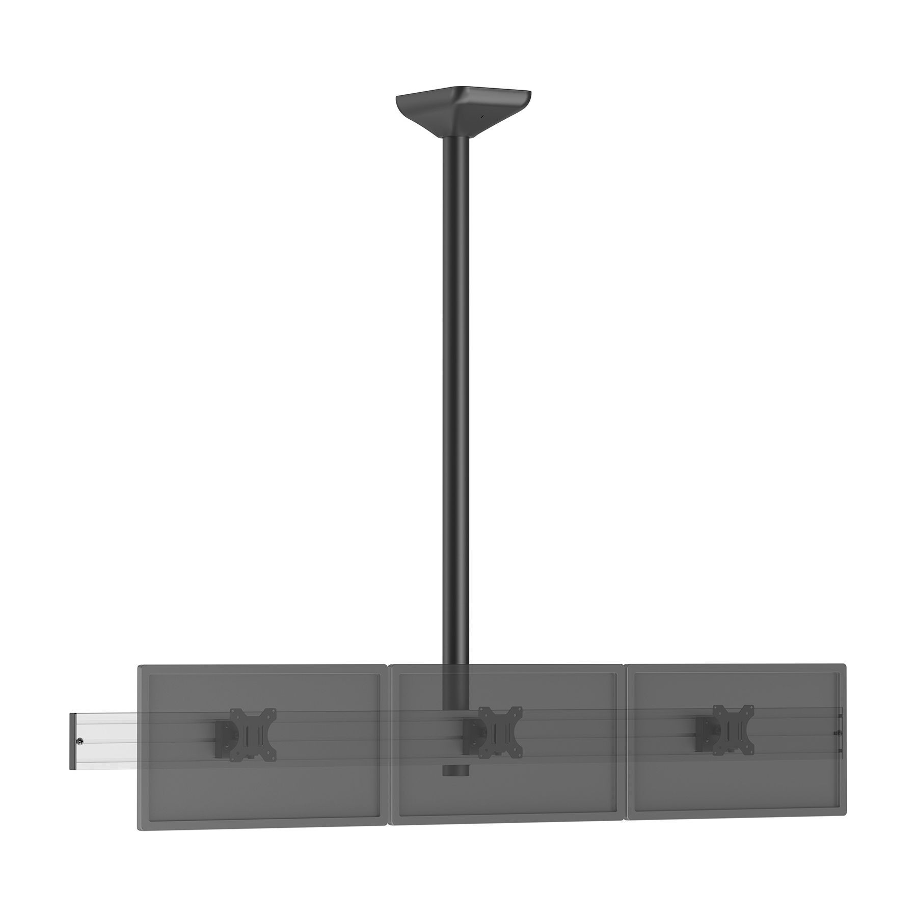 Support plafond TV KIMEX plafond menu board 3 TV 32''-Haut. 150cm