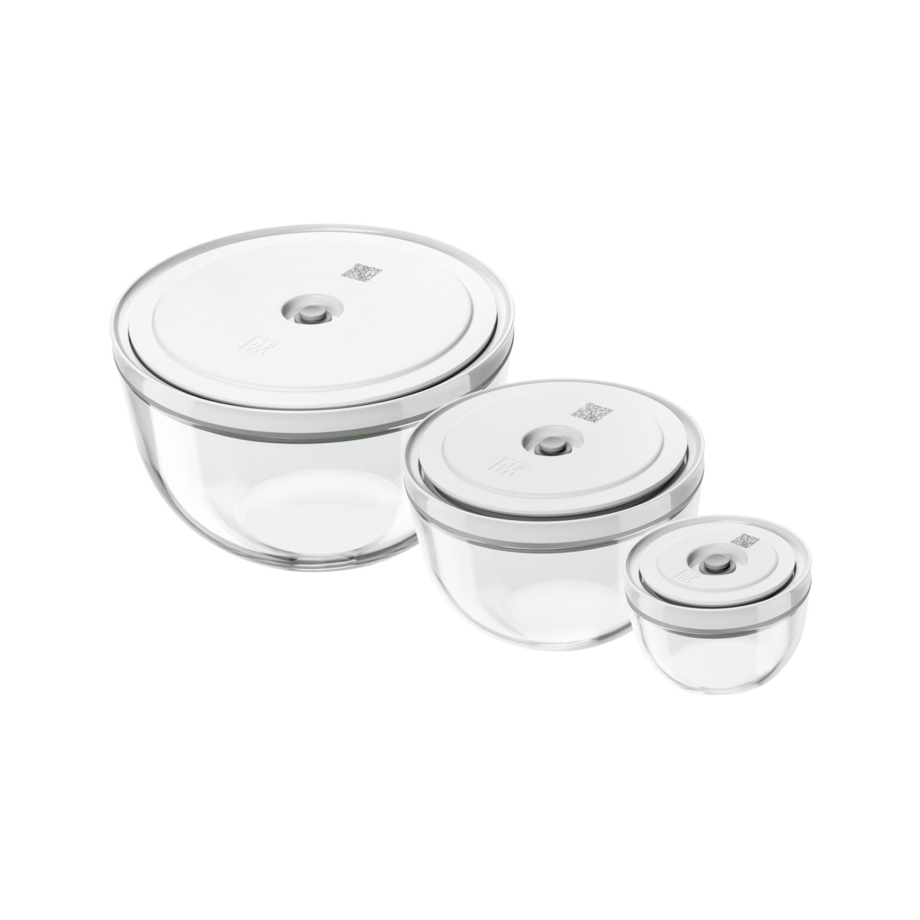 Boîte hermétique ZWILLING 3 bols en verre avec couvercle S-M-L