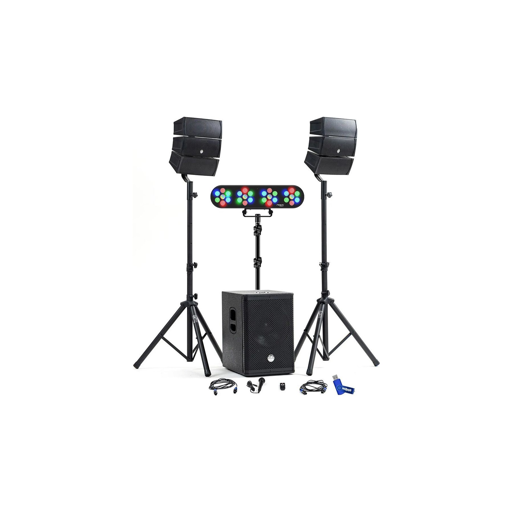 Pack sono BM SONIC Pack Sono DJ 1000W Bluetooth USB 32Go