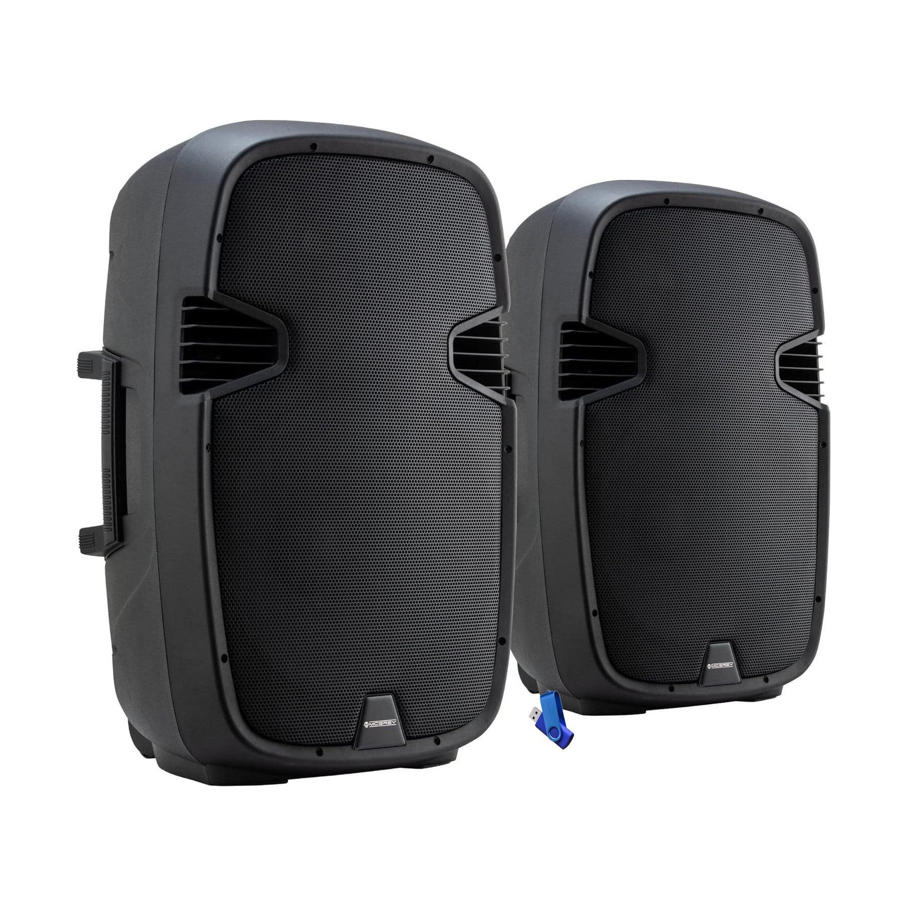 Enceinte sono MCGREY P215-MP 2x800W 15" 8 Ohms + USB 32Go