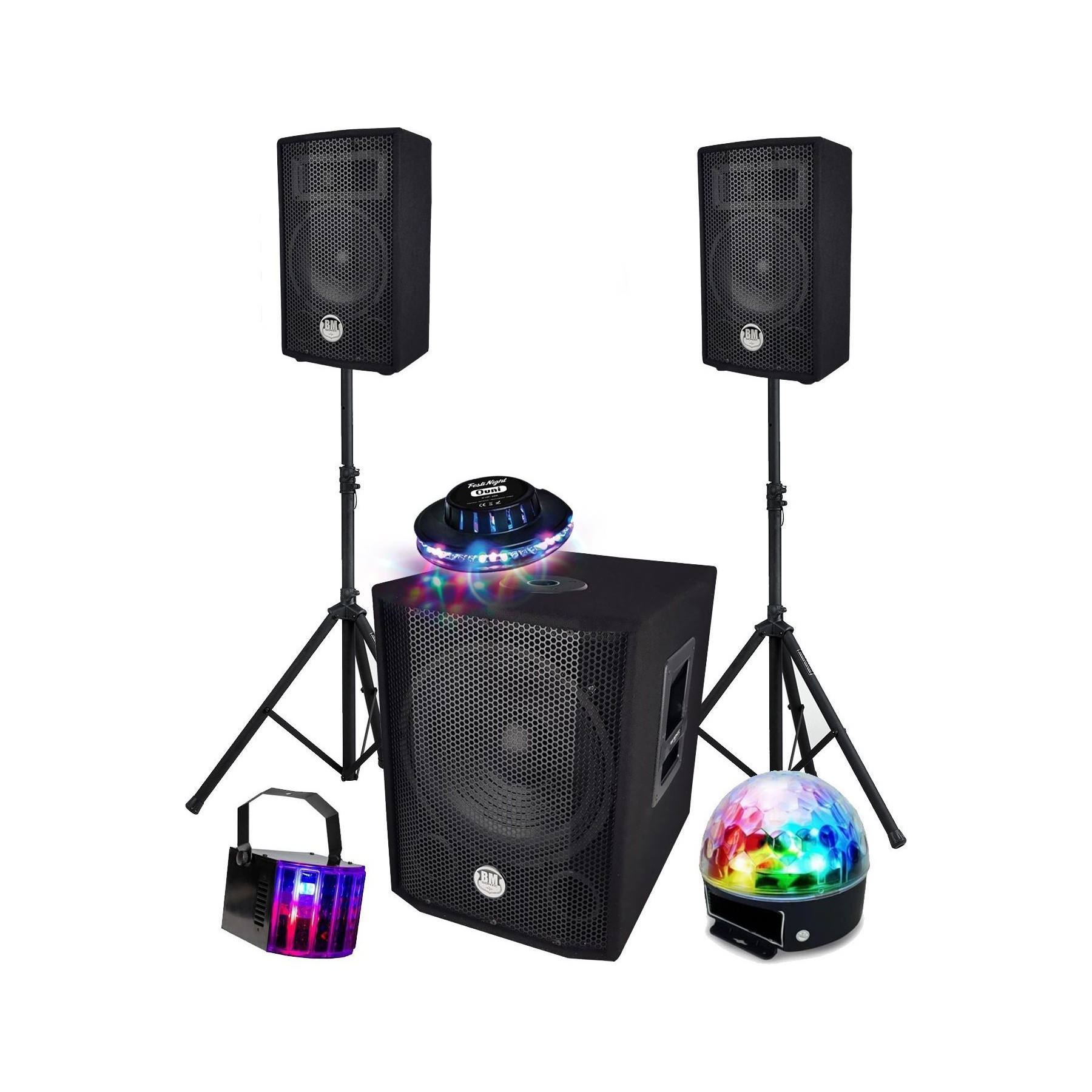 Pack sono AUDIOCLUB Sono complète 1000W, USB Bluetooth Caiss