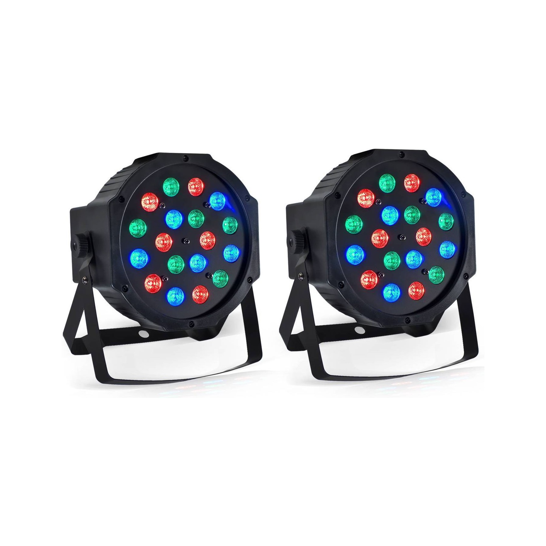Jeu de lumières PUR LIGHT 2 Jeux lumi-Projec PAR LED 18x1W RGB