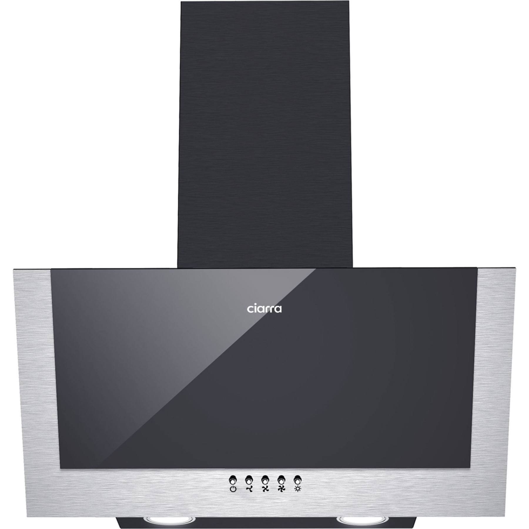 Hotte décorative murale inclinée CIARRA 736CBK60