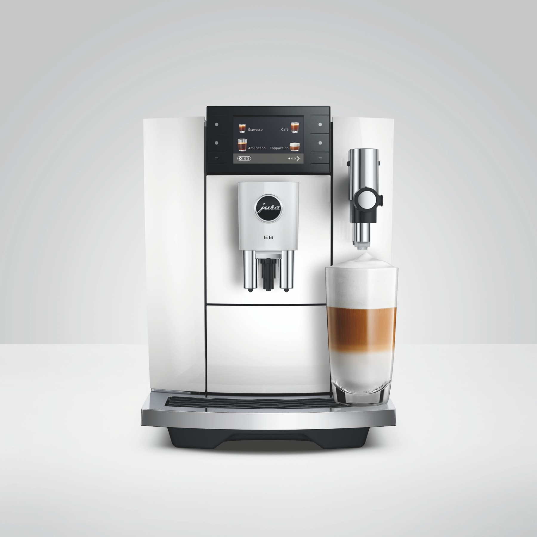 Expresso Broyeur JURA E8 Piano White (ED)
