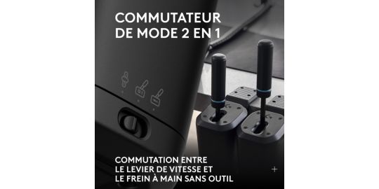 Levier de vitesses LOGITECH RS Shifter & Handbrake Noir