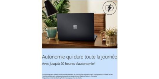 Ordinateur portable MICROSOFT SURFACE LAPTOP 8e édition  13.8" Tactile OLED X Elite 16 Go RAM LPDDR5x SSD 512 Go Copilot+PC