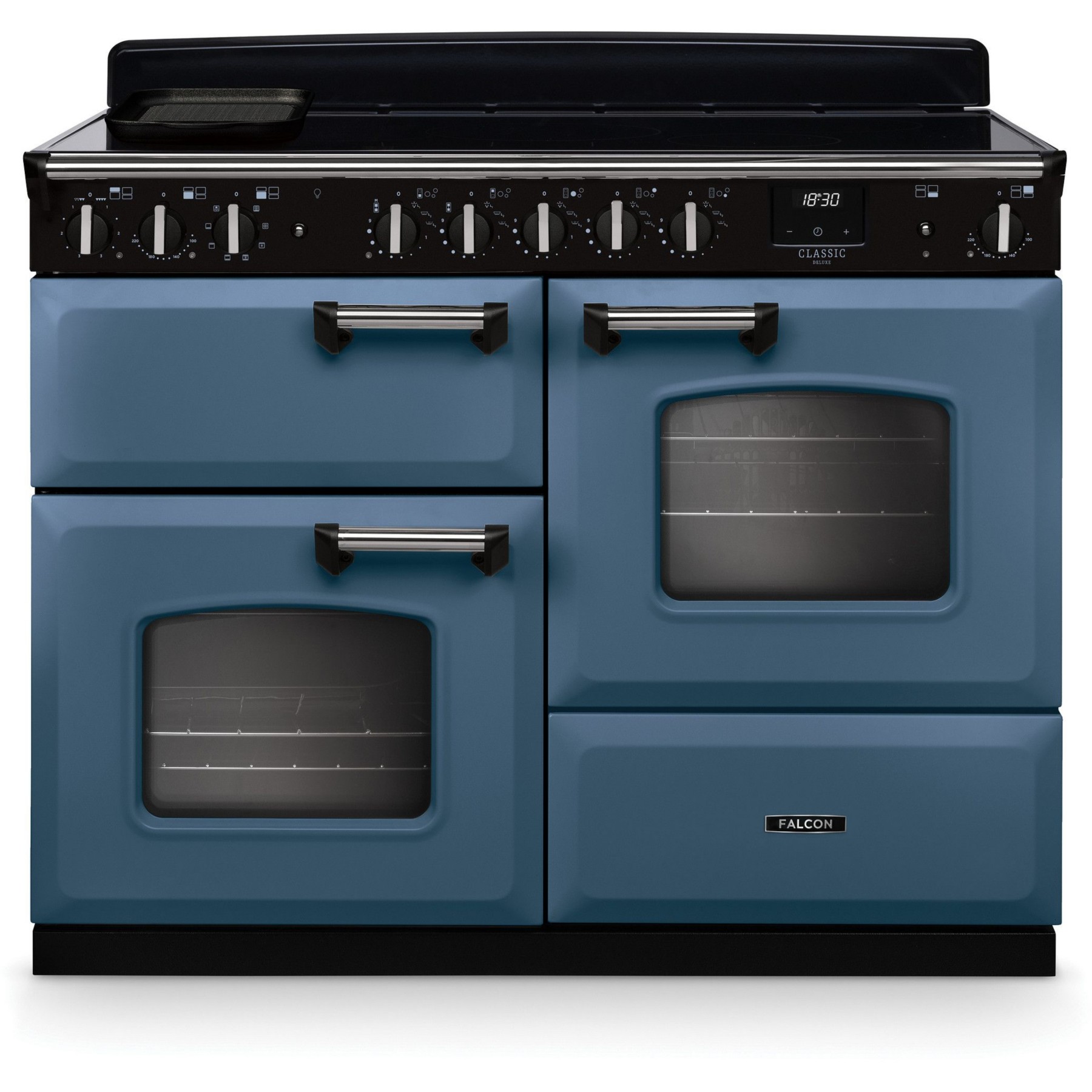Piano de cuisson induction FALCON NGC TAB IND 110 CM ROCHE BLEUE CHROME
